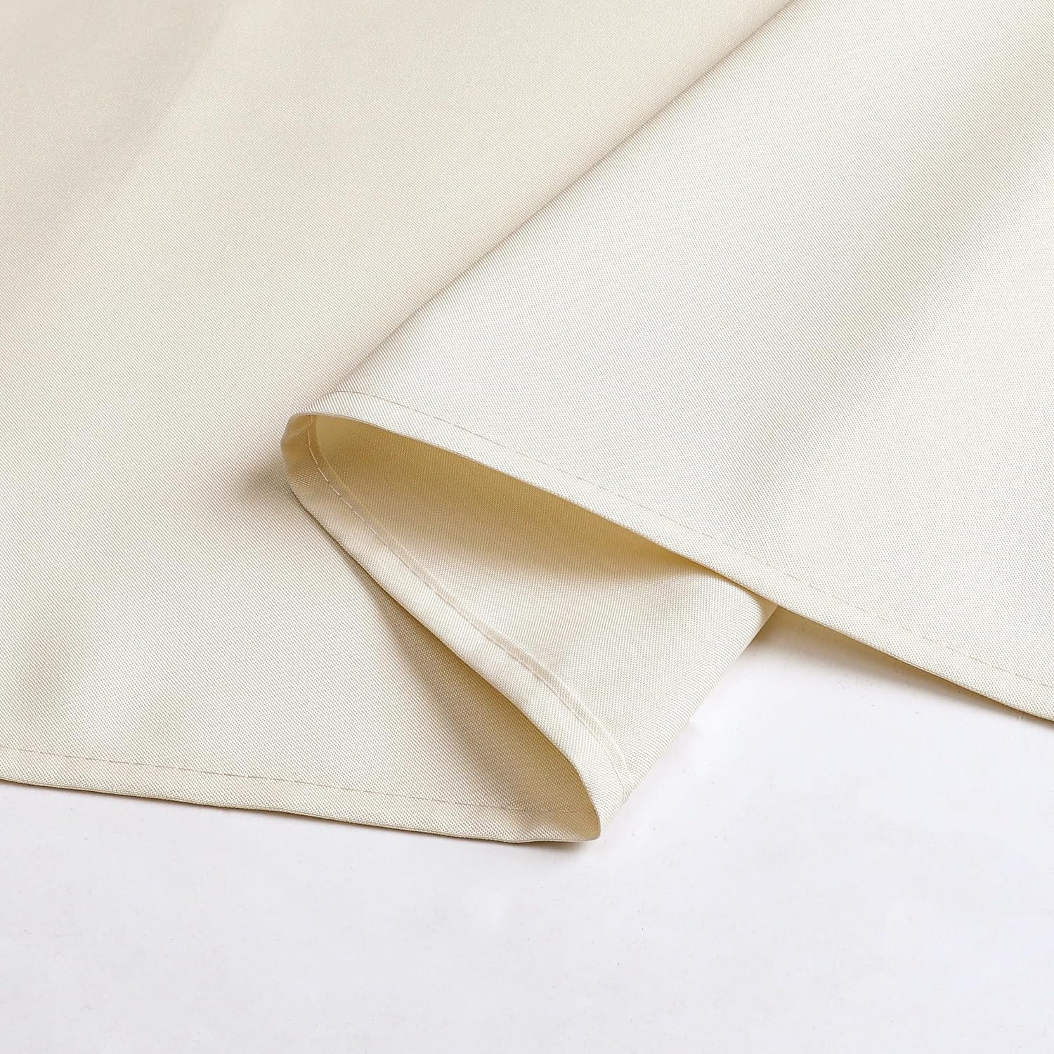 Wewoch Beige Rectangle Tablecloth Wrinkle Resistant Washable Fabric Table Cloth for Dining, Kitchen, Parties, Weddings and Outdoor Use 60 Inch by 84 Inch