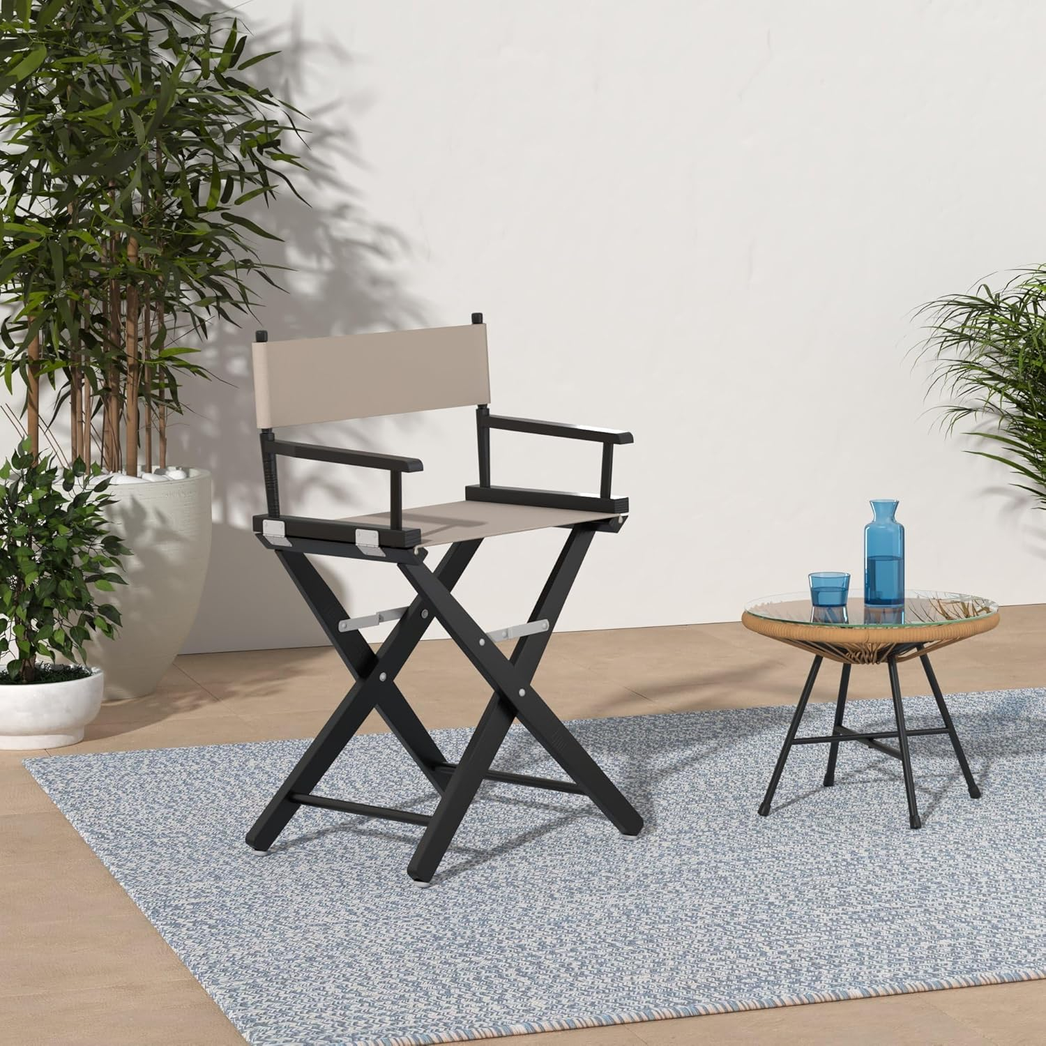 Extra-Wide Premium 18 in. Hardwoods Standard Height Directors Chair