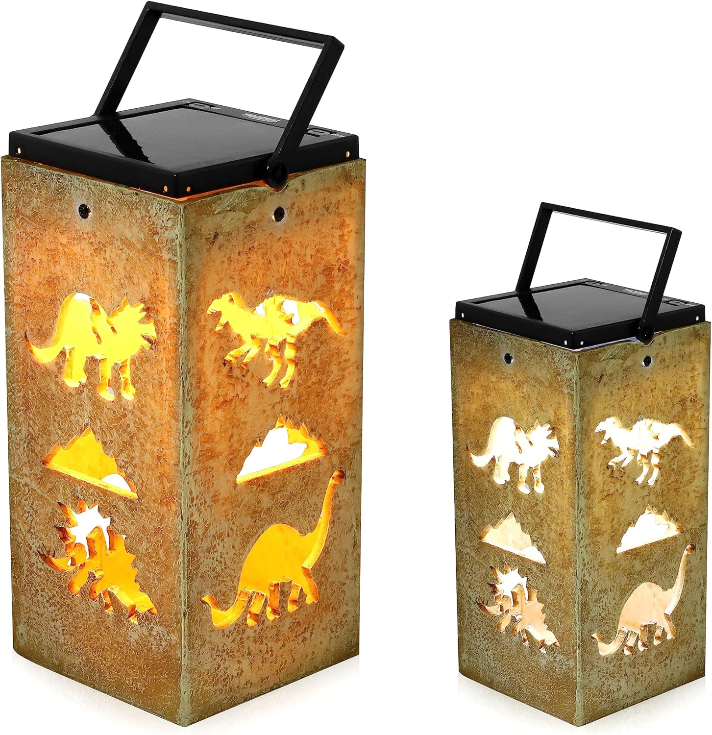 Techko Solar Themed Silhouette Indoor/Outdoor Garden Décor Lantern