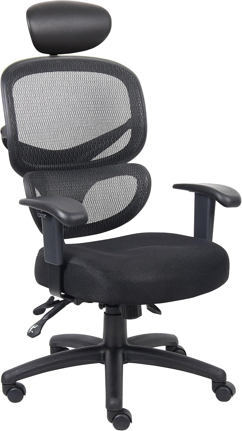 Boss Multi-Function Mesh Task Chair w/Headrest