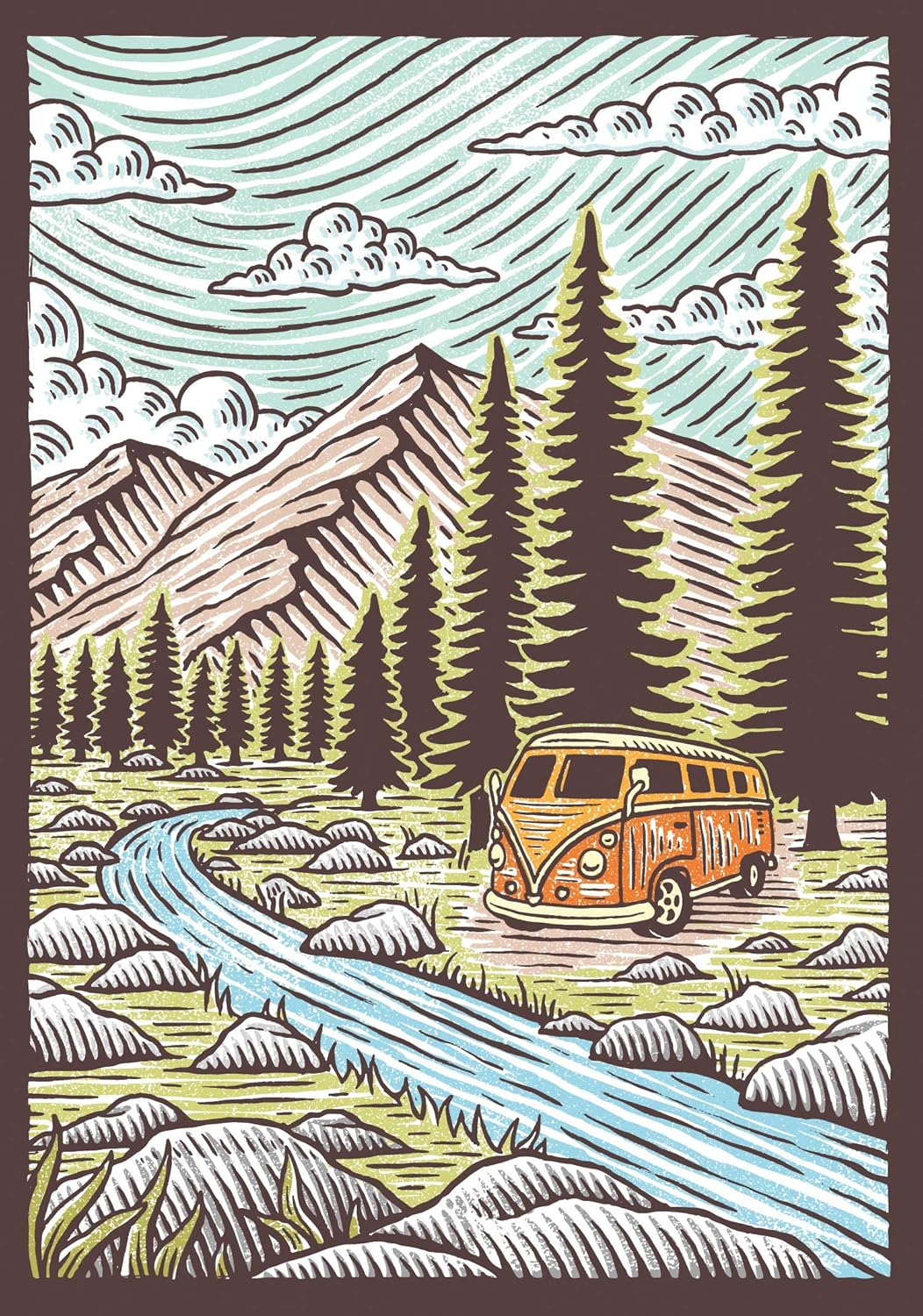 Great Outdoors Flexi Journal: (Blank Lined Notebook of Natural Landscapes, Illustrated Journal That Celebrates Nature), (Hardcover)