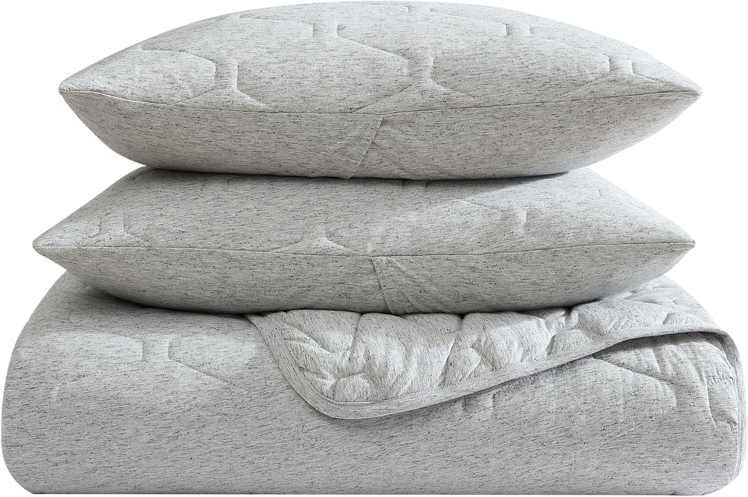 True Comfort Jersey Quilt Set, Twin/Twin XL - Moonlight