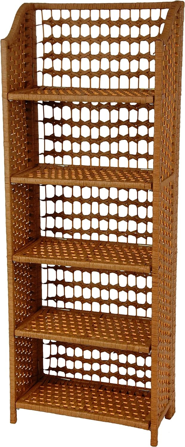 Oriental Furniture Natural Fiber Shelving Unit
