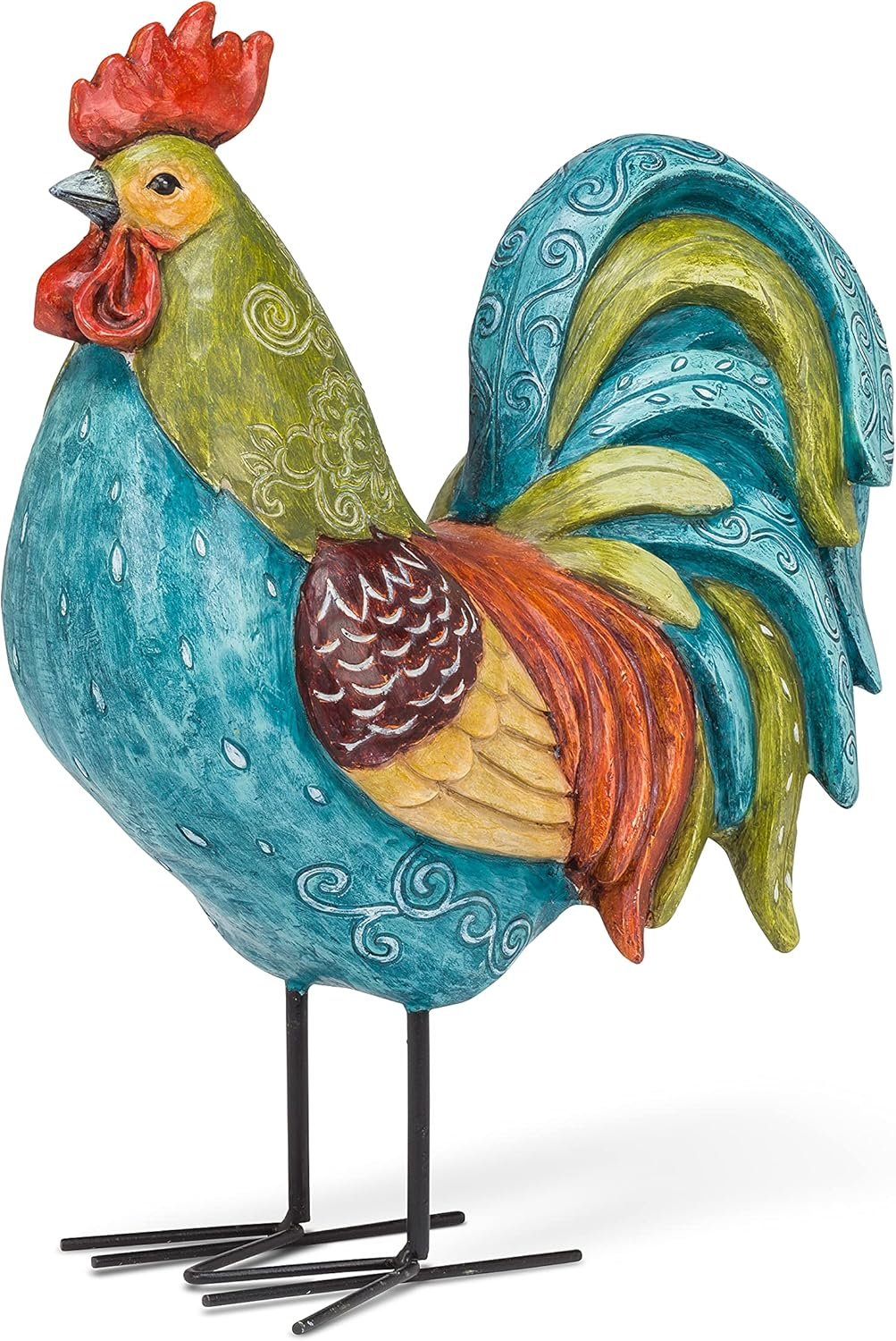 Abbott Collection 27-GALLO-220 Large Tall Colorful Rooster, Multi