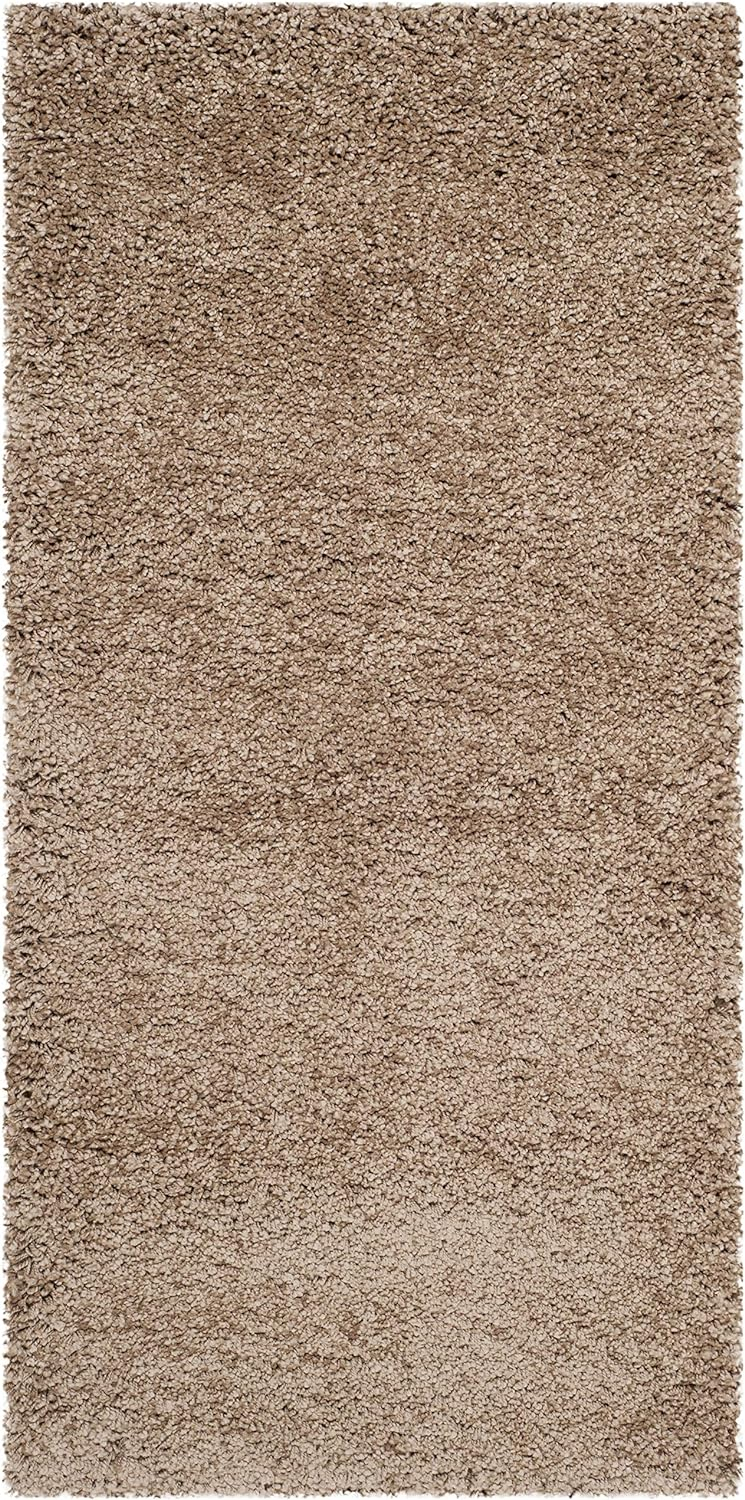 Ultra-Soft Aqua Blue Geometric 8' Square Shag Area Rug