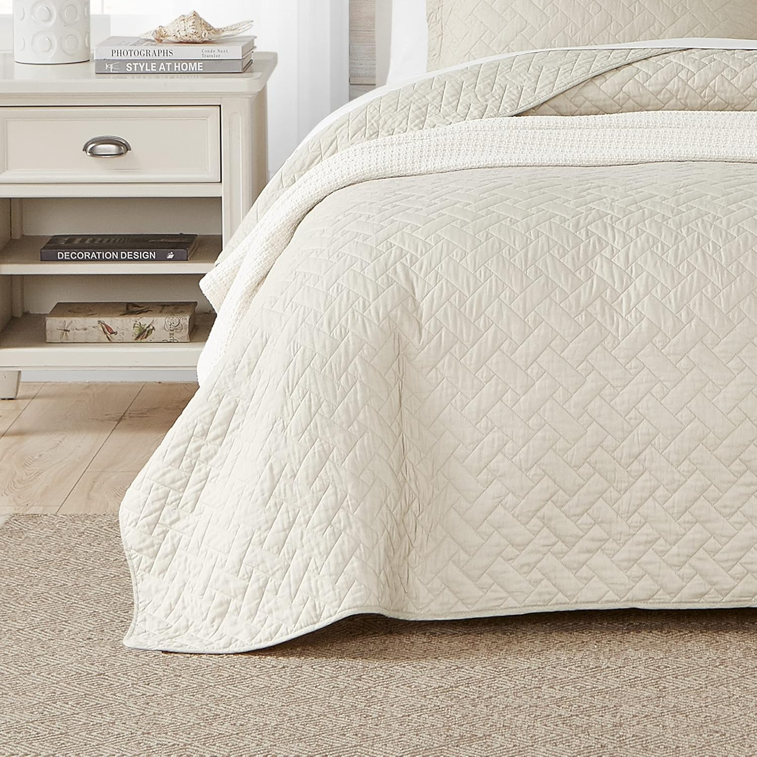 Dune Twin Cotton Reversible Quilt Set with Shams