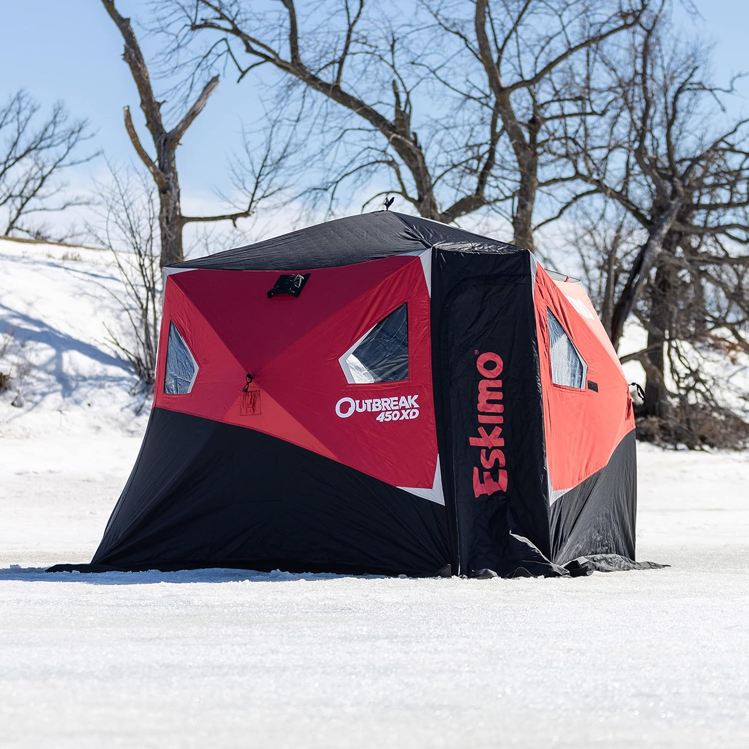 Eskimo Outbreak 450XD Pop-up Portable Insulated Ice Fishing Shelter, 4-5 Person