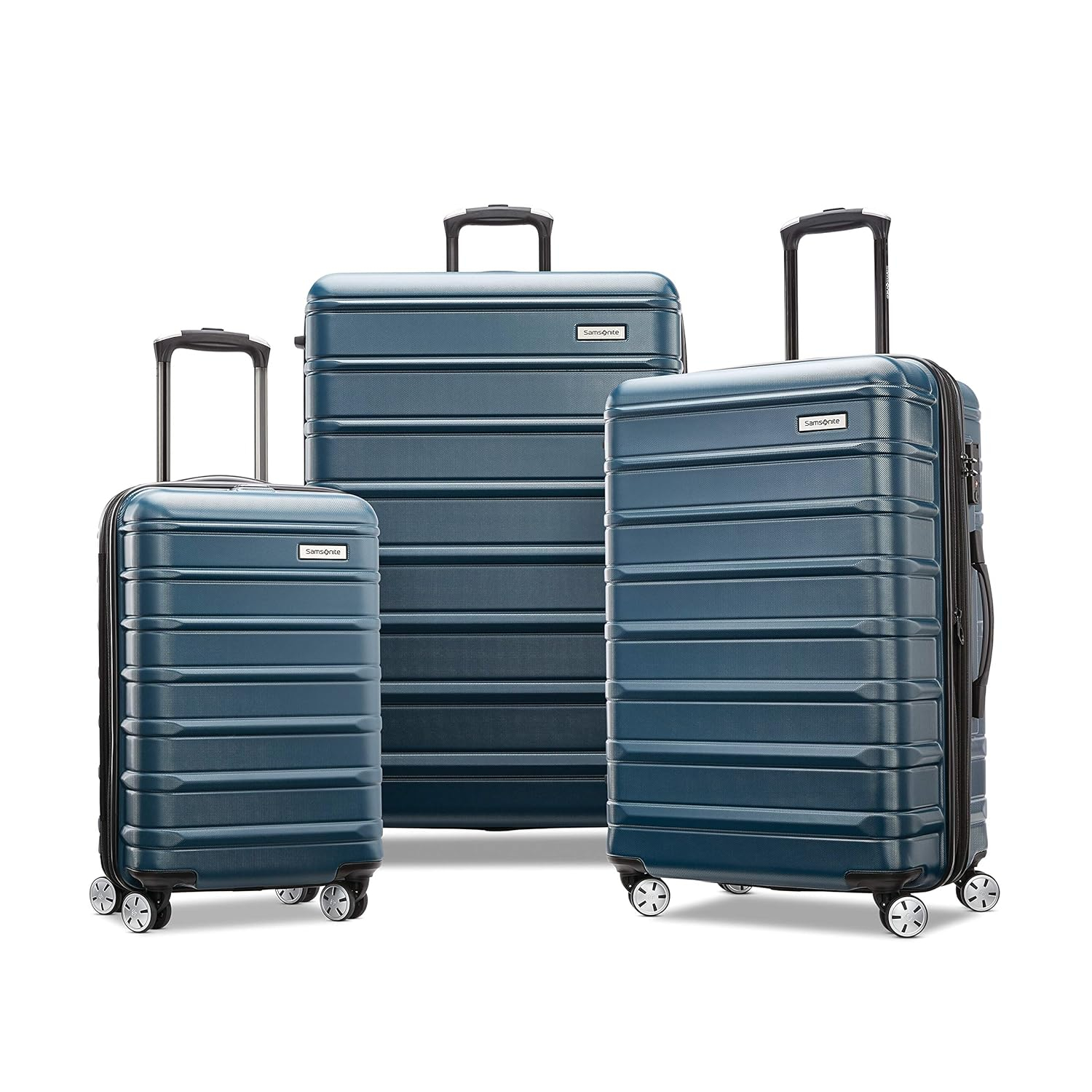 Samsonite 20" 3 Piece Hardside Spinner Carry On Luggage Set, Nova Teal