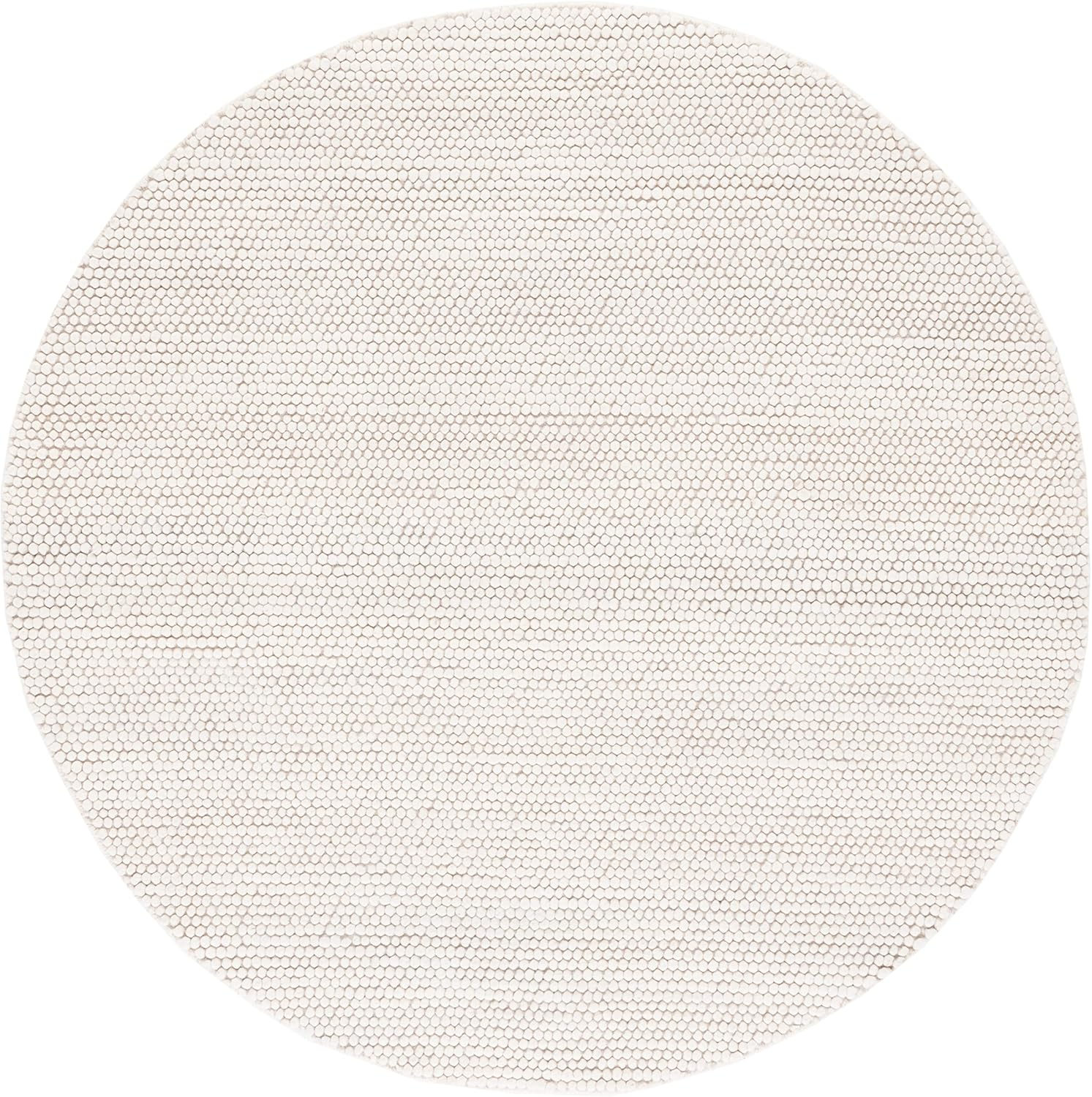 SAFAVIEH Natura Feride Geometric Area Rug, Ivory, 5' x 5' Round