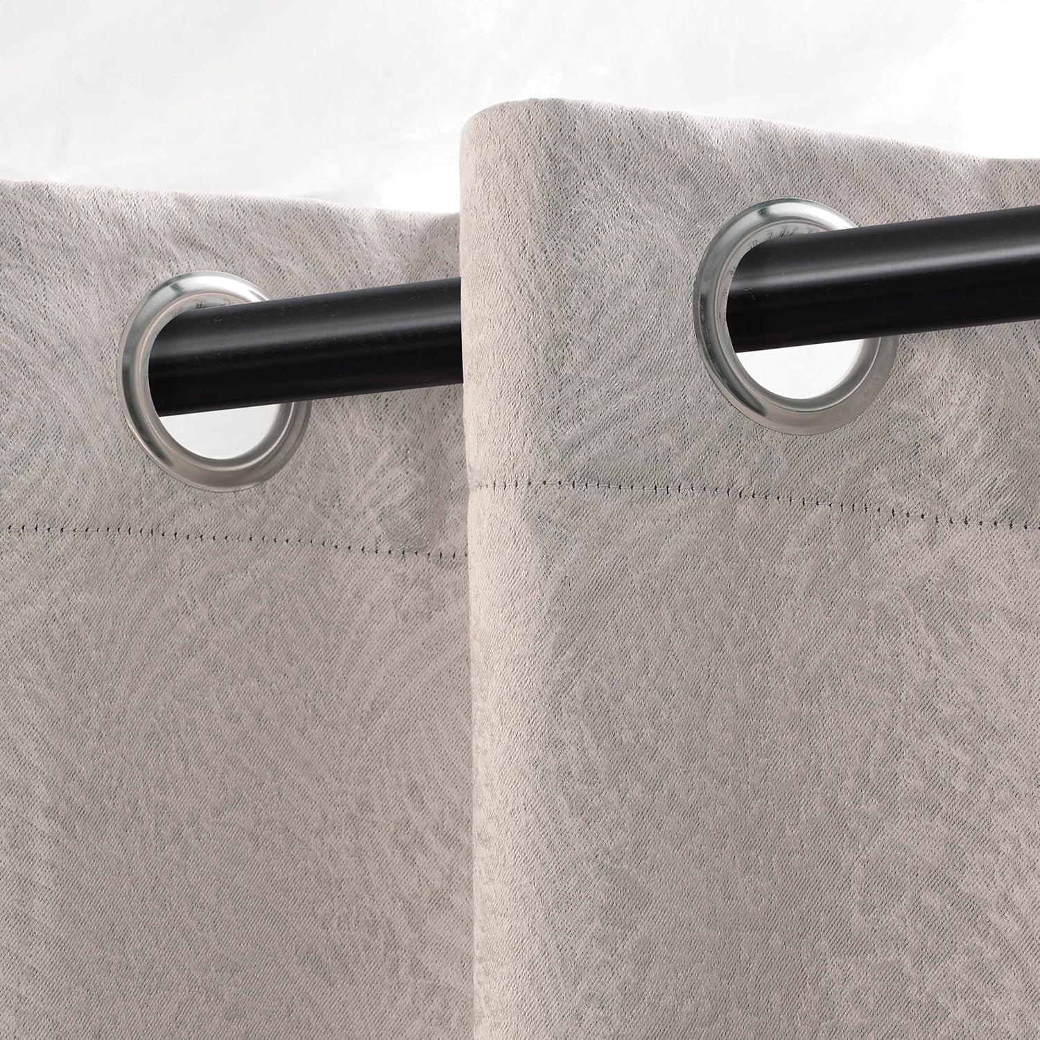 Superior Waverly Blackout Curtains, Rod Pocket, Set of 2, 42" x 63", Ivory