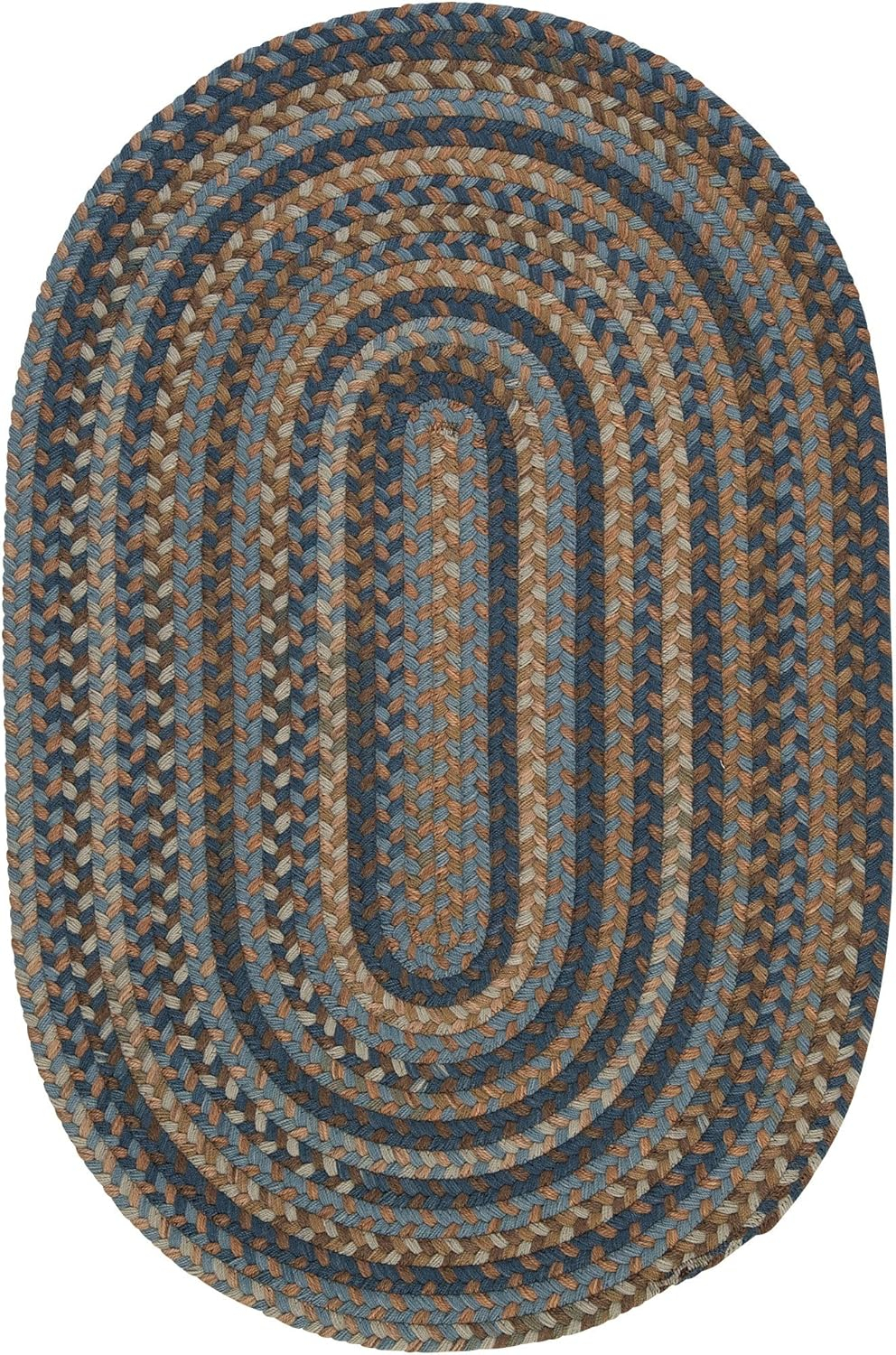 Cage Dusk 2 ft. x 4 ft. Braided Oval Area Rug