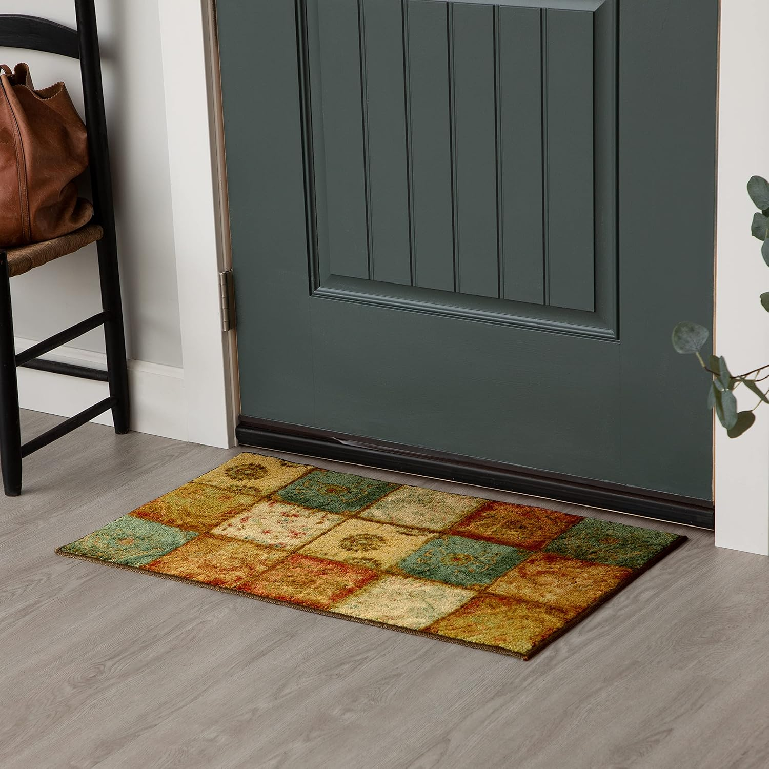 BrylaneHome Non-Skid Printed Loop 30" X 46" Scatter Mat