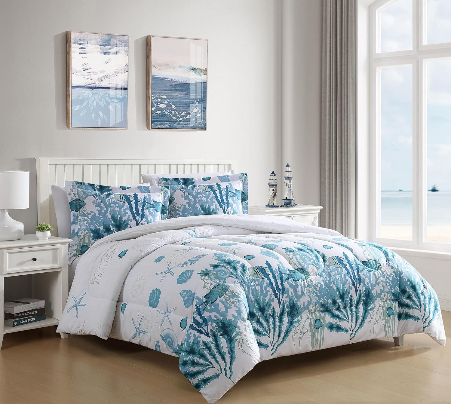 Caribbean Joe  3PC Comforter Set King - We Belong Sea