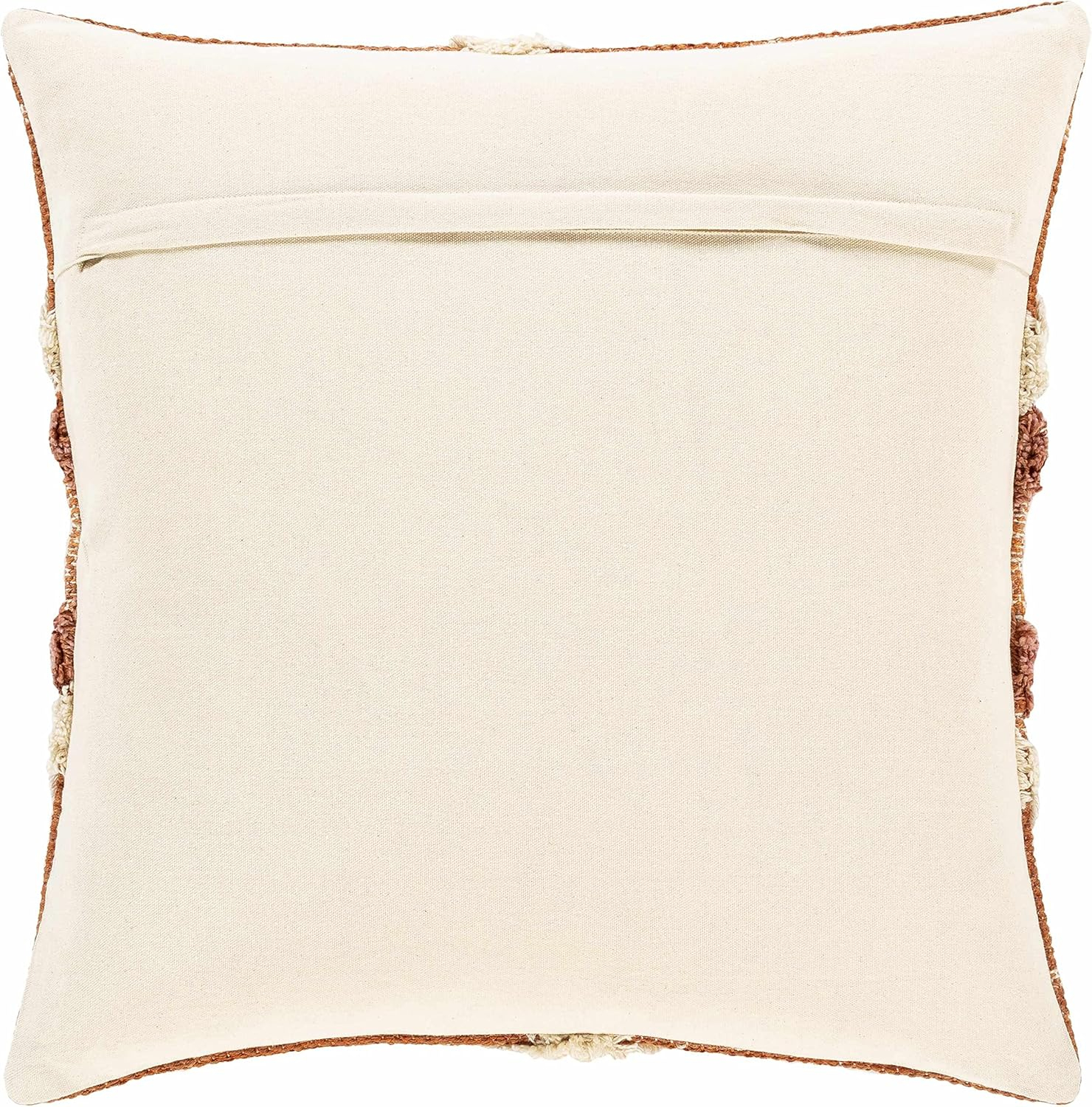 Hauteloom Shepardsville Decorative Throw Pillow - Sofa Couch Cushion Cover - Boho Farmhouse Lumbar -%100 Cotton - Orange