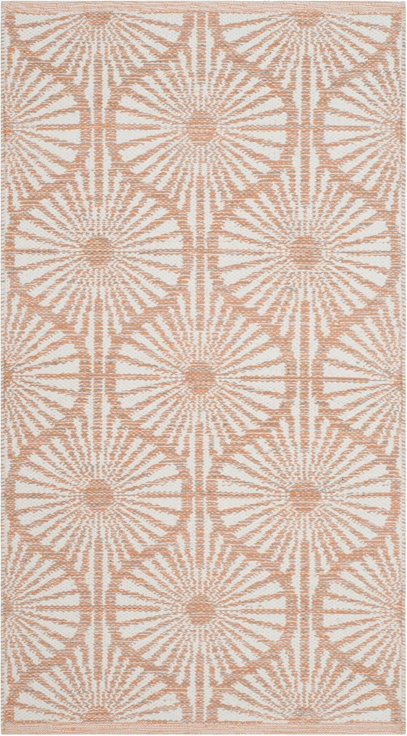 SAFAVIEH Montauk MTK606D Handwoven Orange / Ivory Rug
