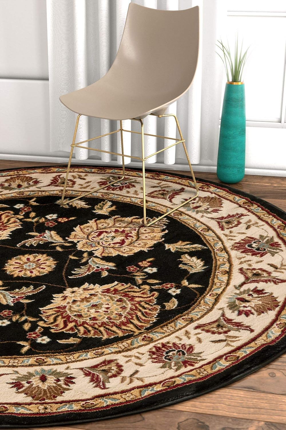 Well Woven Timeless Abbasi Oriental Persian Green 5'3" x 7'3" Area Rug