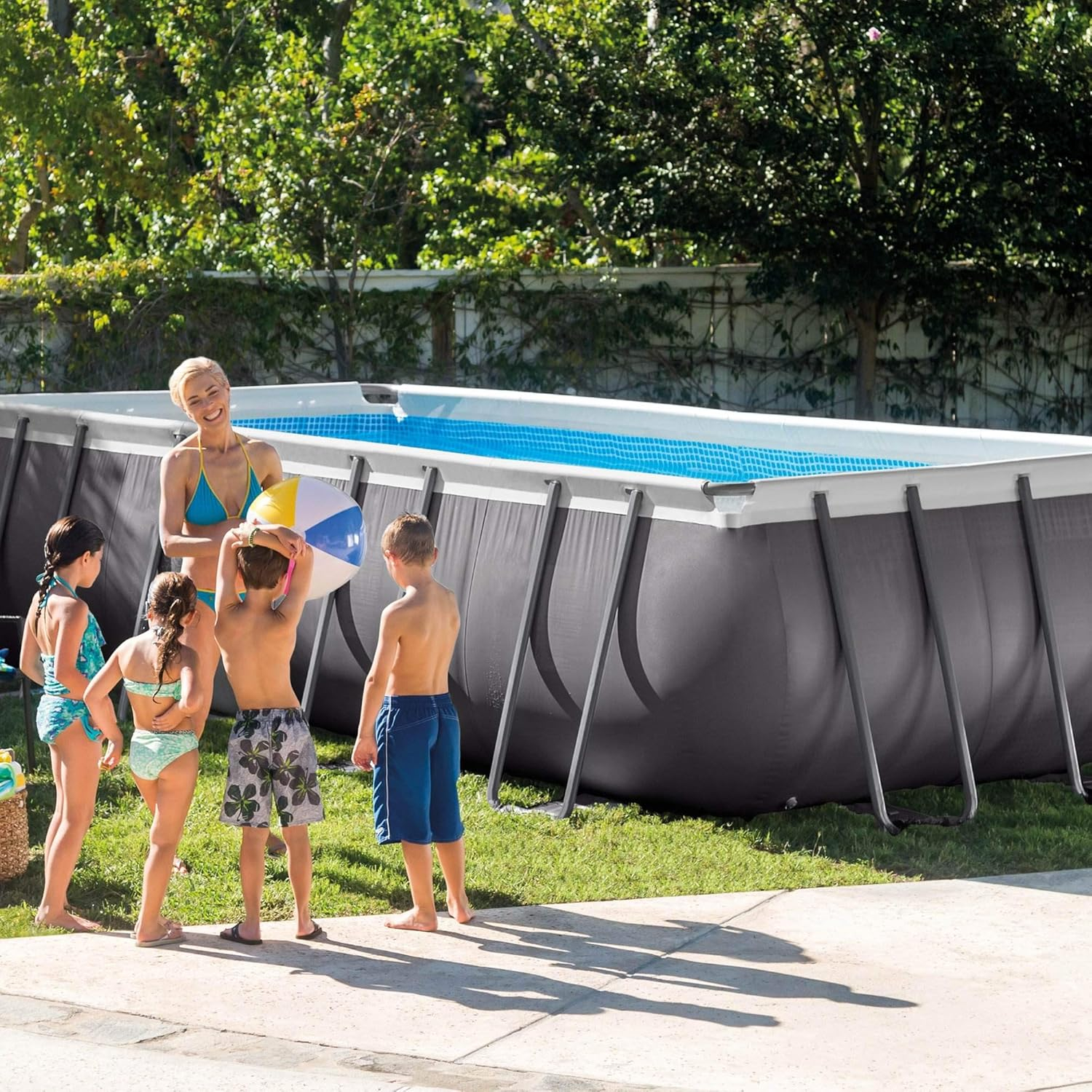 18ft X 9ft X 52in Rectangular Ultra Frame Pool Set
