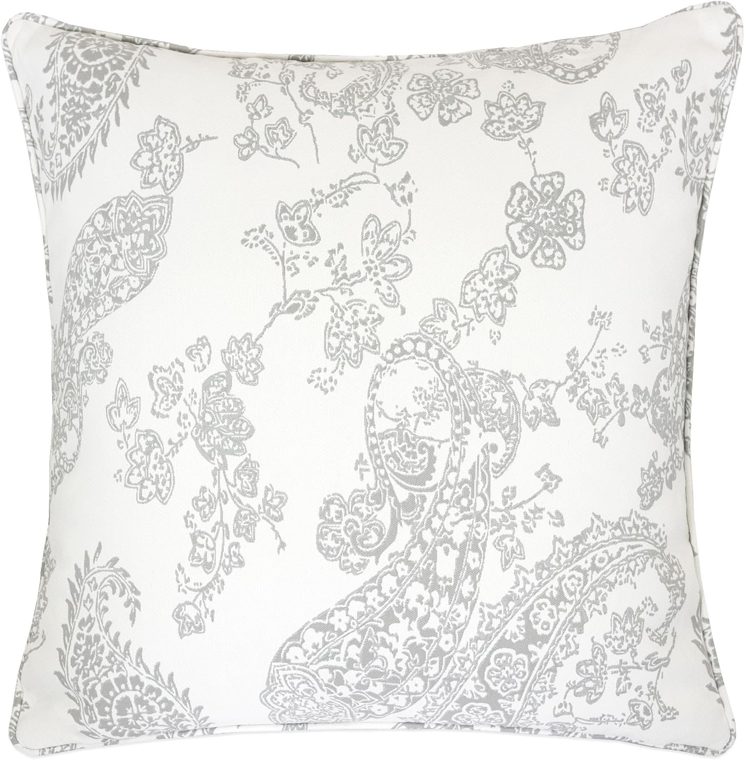 Homey COZY 75149-Ella Accent Pillow, Single, Cream Gray