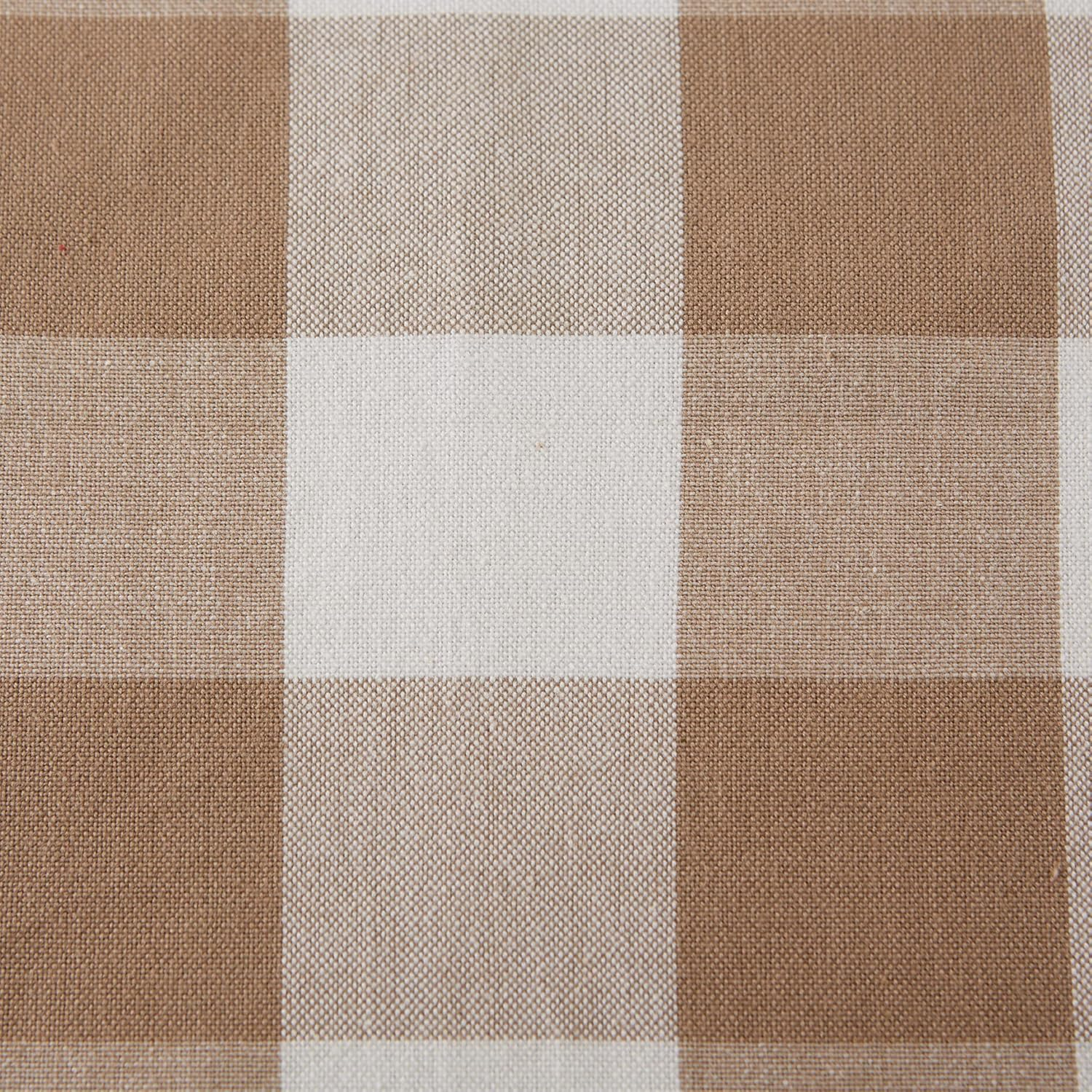 Design Imports CAMZ12420 60 x 120 in. Stone Buffalo Check Tablecloth