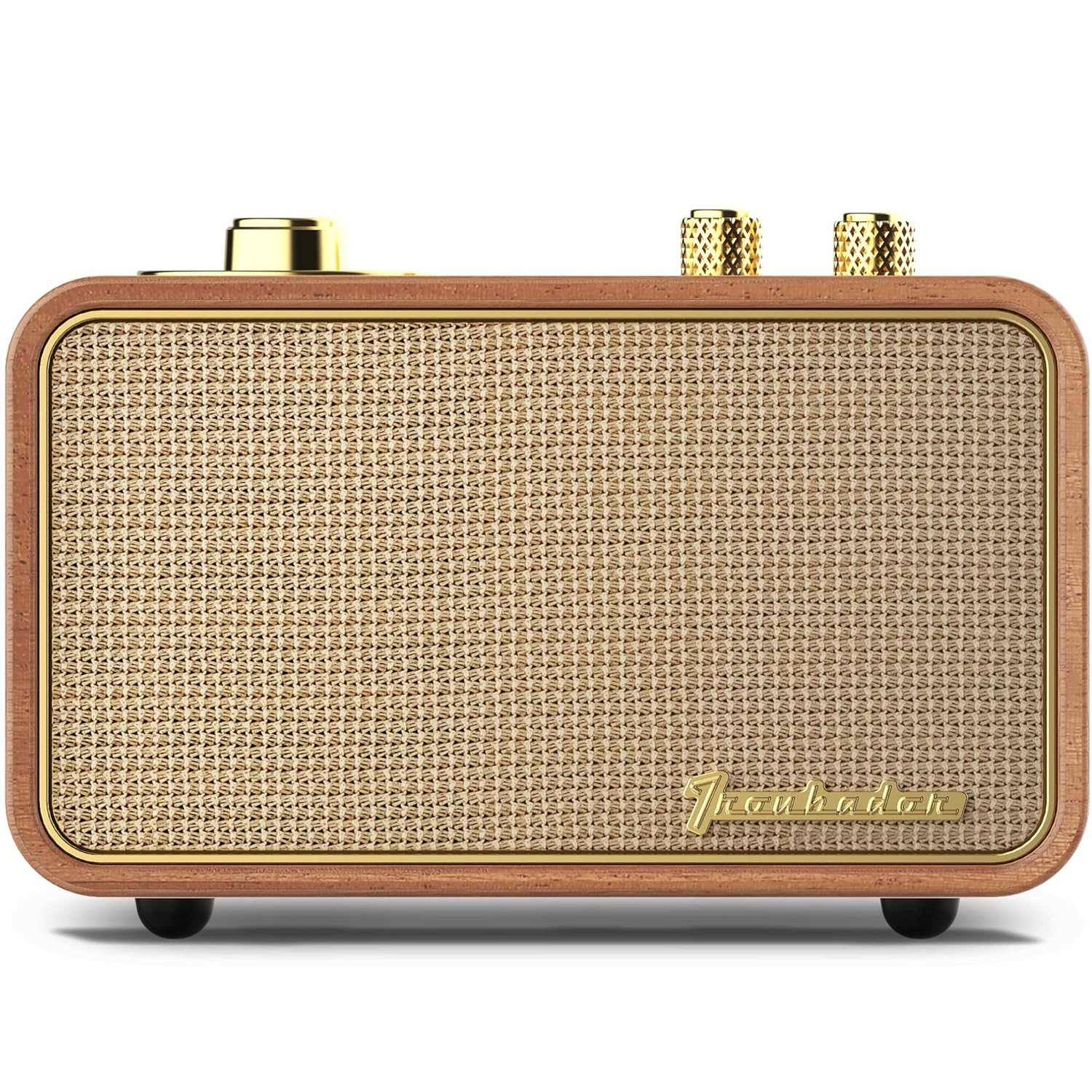 Retro Bluetooth Speaker Vintage Bluetooth Speaker Small Wireless Old Fashion Style, AM/FM Tunning Dial, Electronics for Home, Birthday Gifts for Men(Retro Wood)