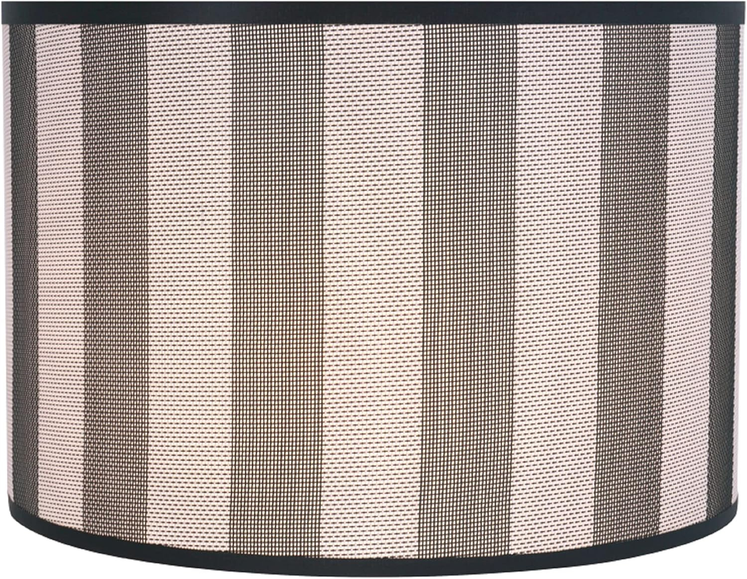 Aspen Creative 31161 Transitional Drum (Cylinder) Shaped Spider Construction Lamp Shade in Hunter Green & White Striped, 16" wide (16" x 16" x 11")