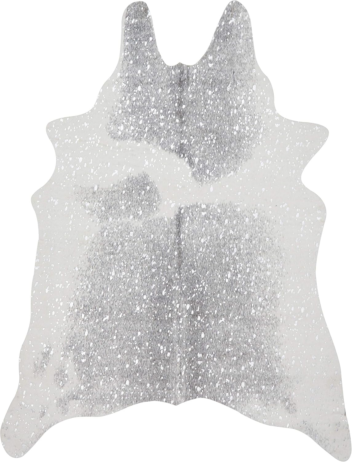Loloi II Bryce Faux Cowhide Grey / Silver Area Rug