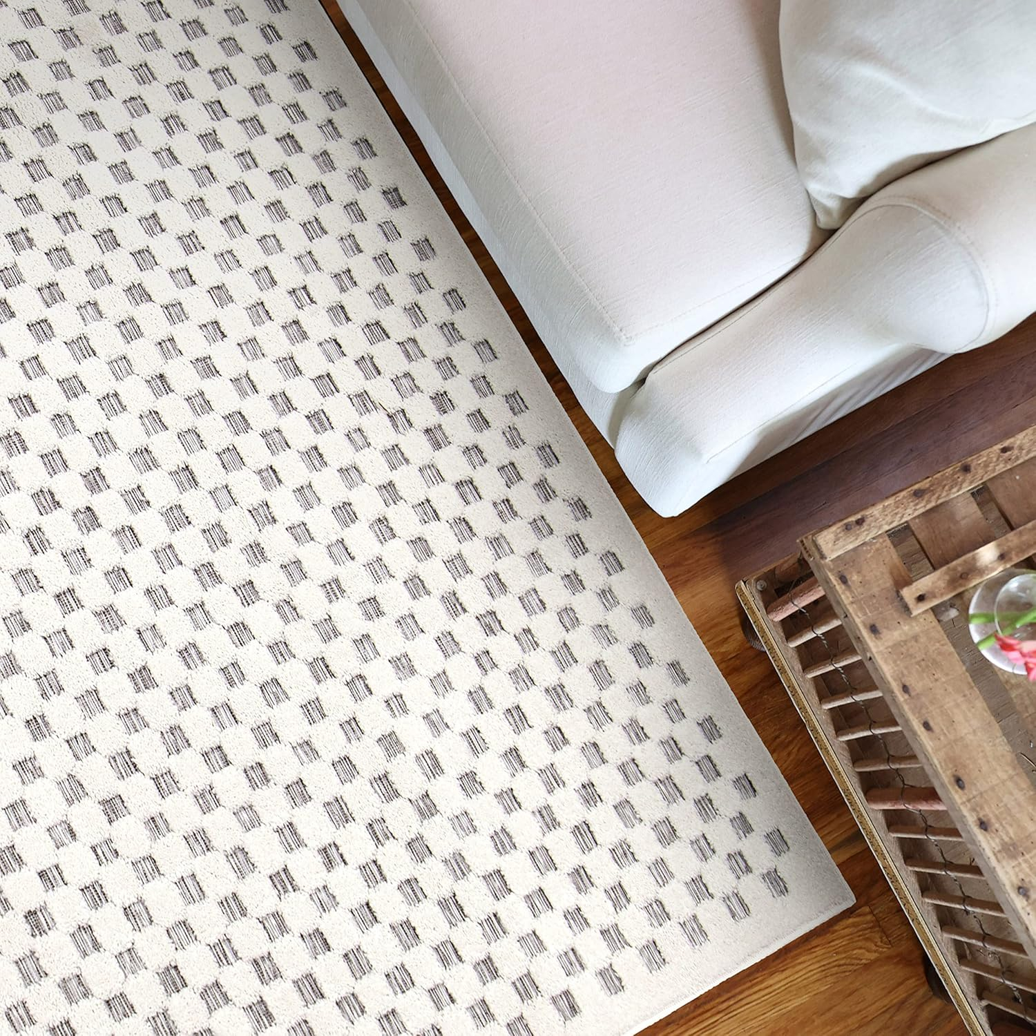 Simply Southern Cottage Lecompte Area Rug, 5' x 7', Grey