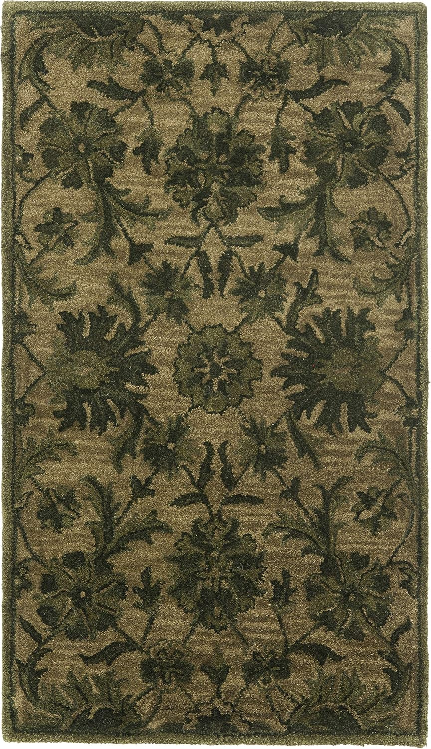 SAFAVIEH Antiquity May Floral Vines Wool Area Rug, Grey/Multi, 9'6" x 13'6"