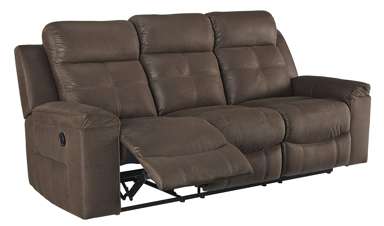 Signature Design by Ashley Jesolo Reclining Sofa in Coffee