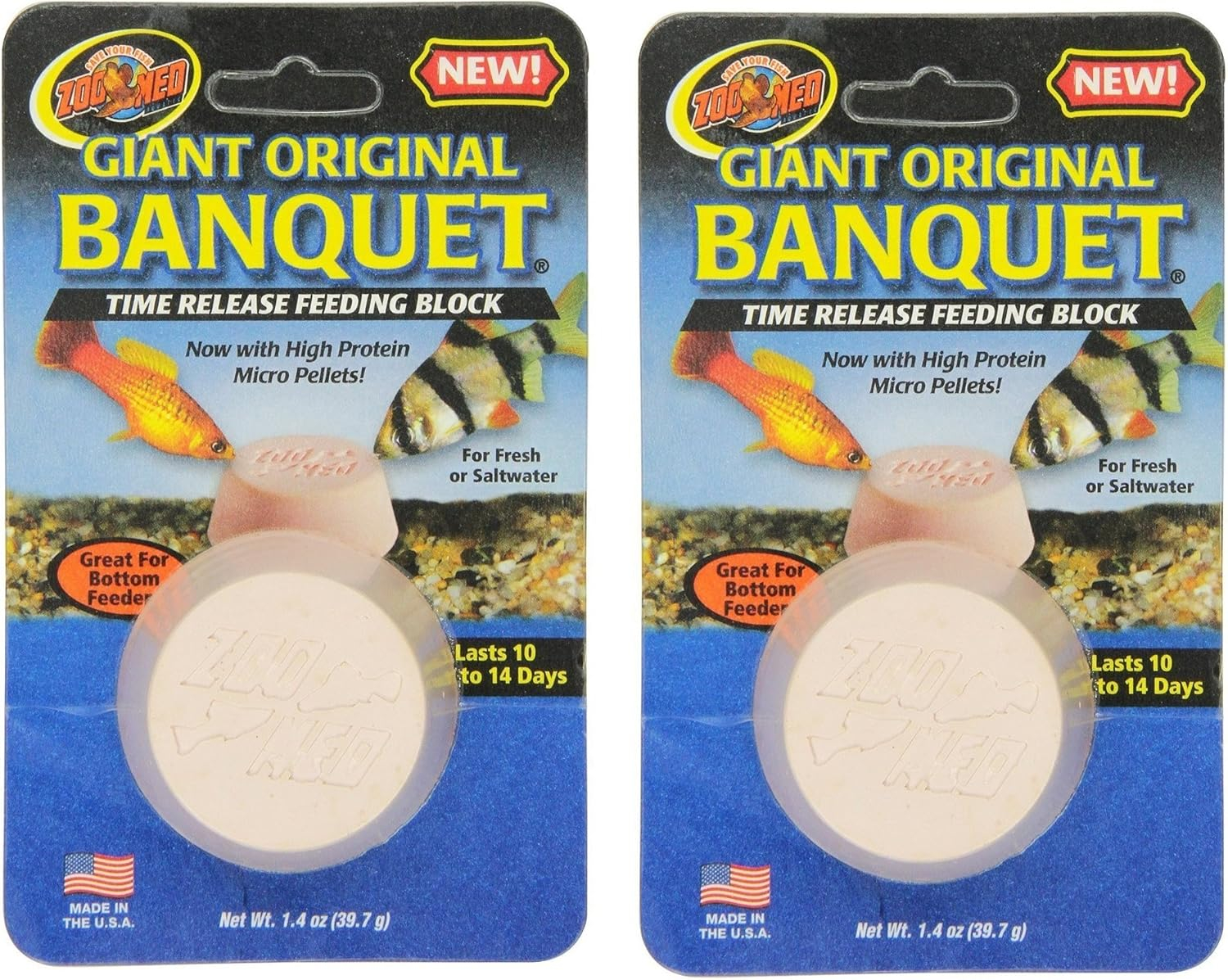 Zoo Med-Aquatrol AQ11400 Banquet Fish Block Giant - Carded