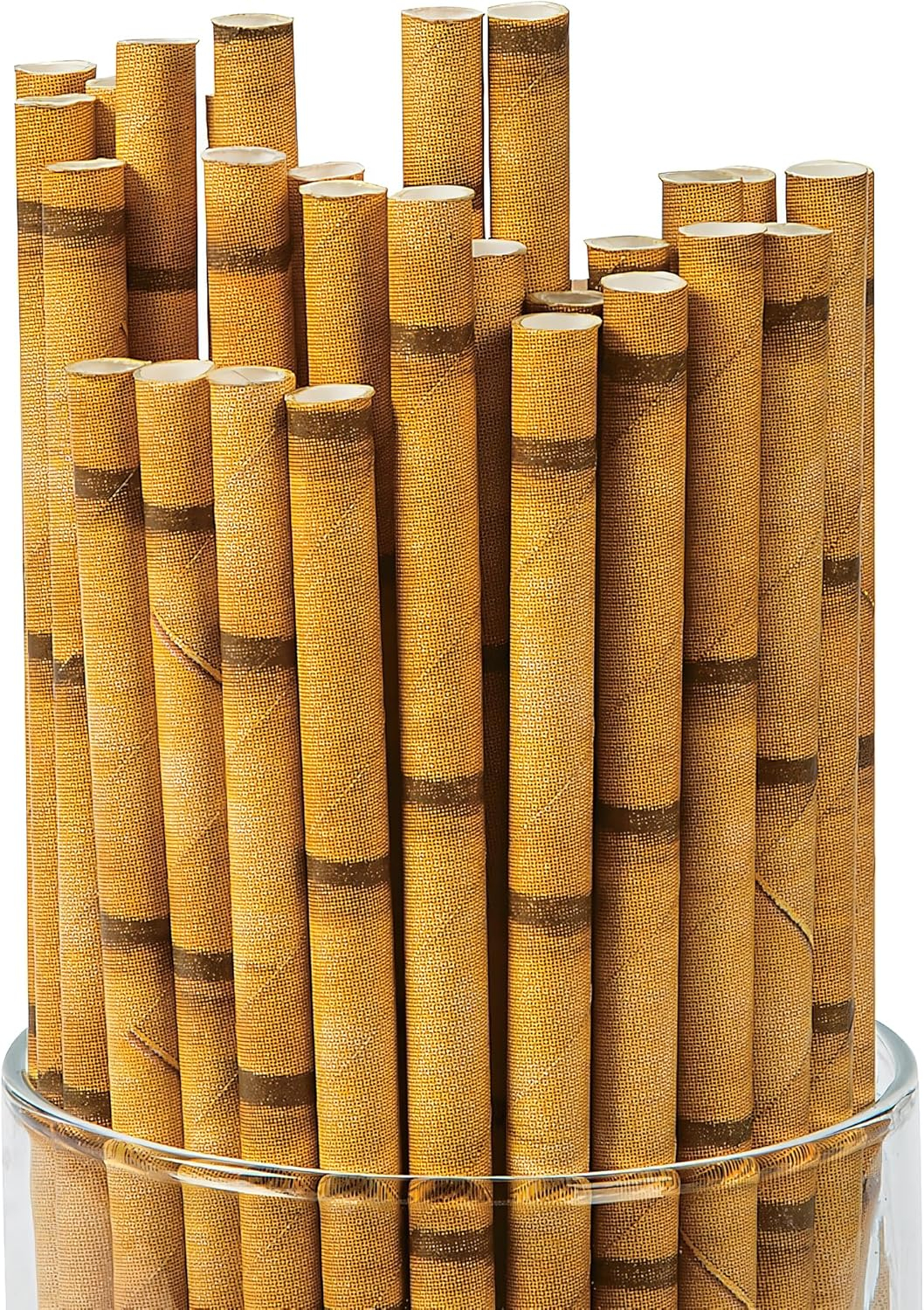 Bamboo Paper Straws (24Pc) - Party Supplies - 24 Pieces