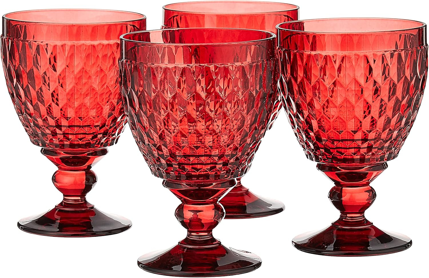 Villeroy & Boch Villeroy & Boch Boston Colored Lead Free Crystal Goblet Set (Set of 4)