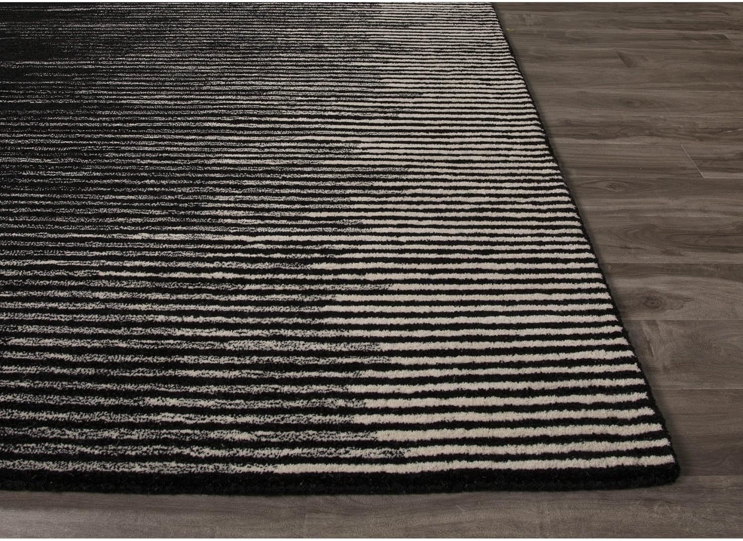 Jaipur Living Soft 9x12 Large Area Rug, Abstract, Black/Cream