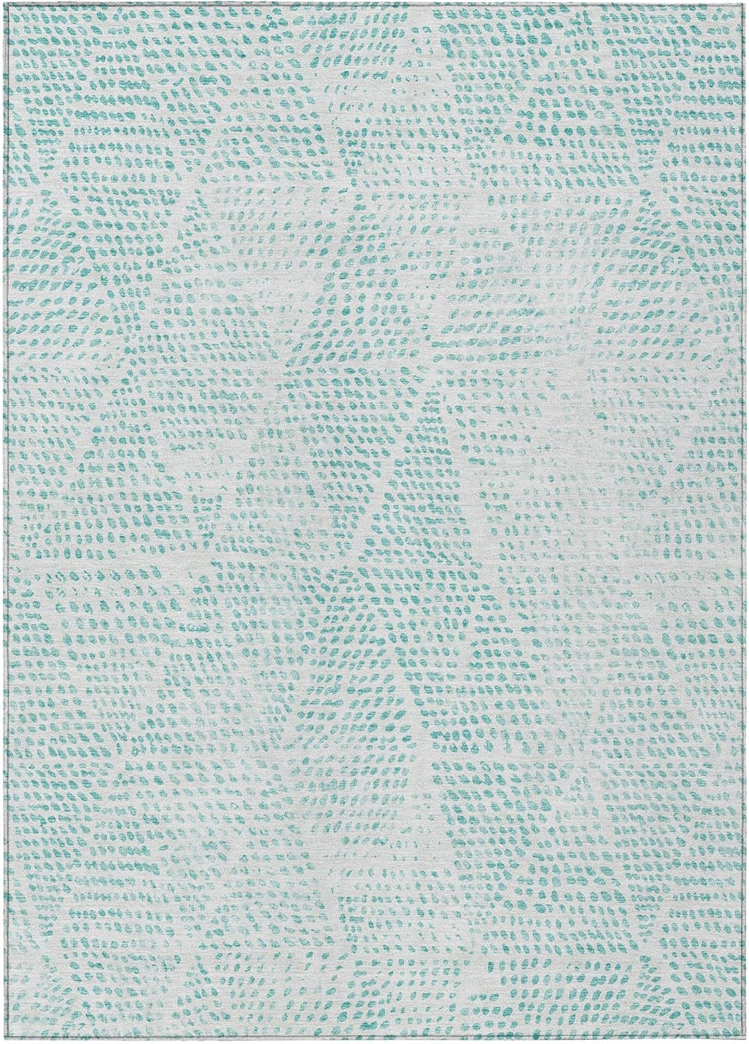 Addison Rugs Chantille ACN591 Aqua 2'6" x 3'10" Indoor Outdoor Area Rug, Easy Clean, Machine Washable, Non Shedding, Bedroom, Living Room, Dining Room, Kitchen, Patio Rug