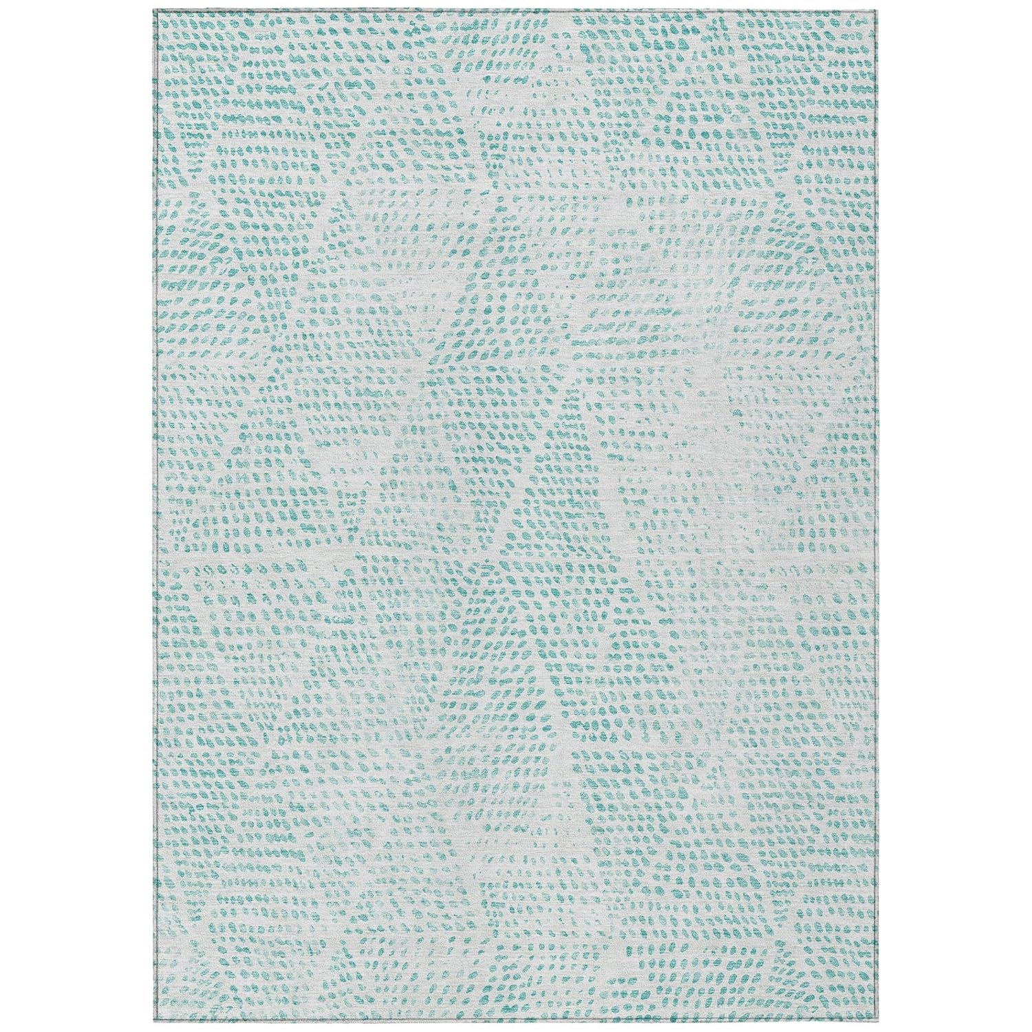 Addison Rugs Chantille ACN591 Aqua 2'6" x 3'10" Indoor Outdoor Area Rug, Easy Clean, Machine Washable, Non Shedding, Bedroom, Living Room, Dining Room, Kitchen, Patio Rug
