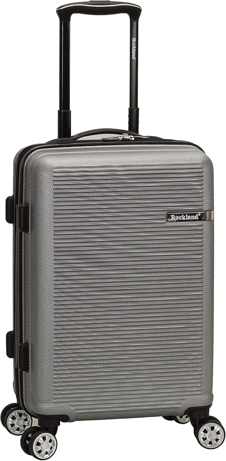 Rockland Luggage Skyline 3 Piece Hardside ABS Non-Expandable Luggage Set, F240