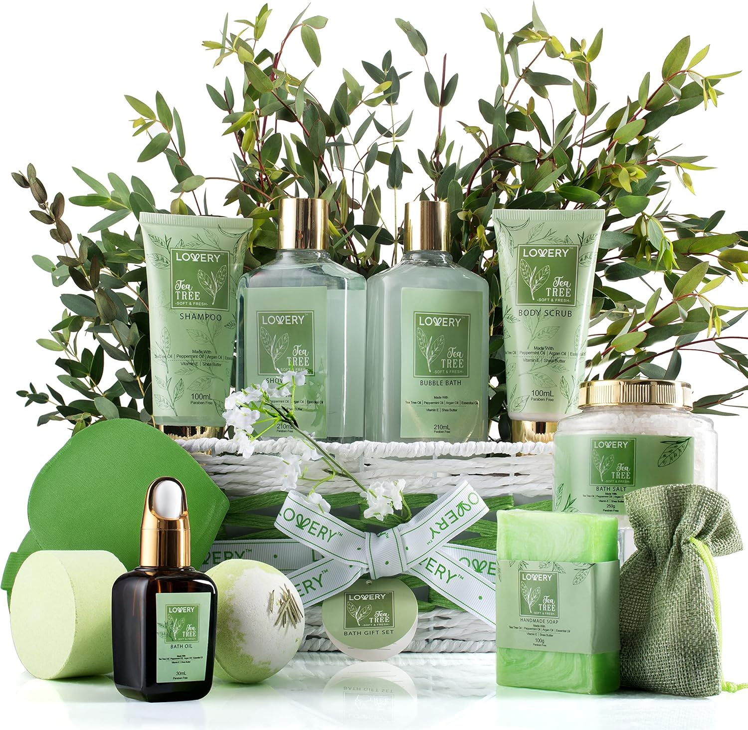 Tea Tree Bath & Body Set - Luxury Aromatherapy Home Spa Set