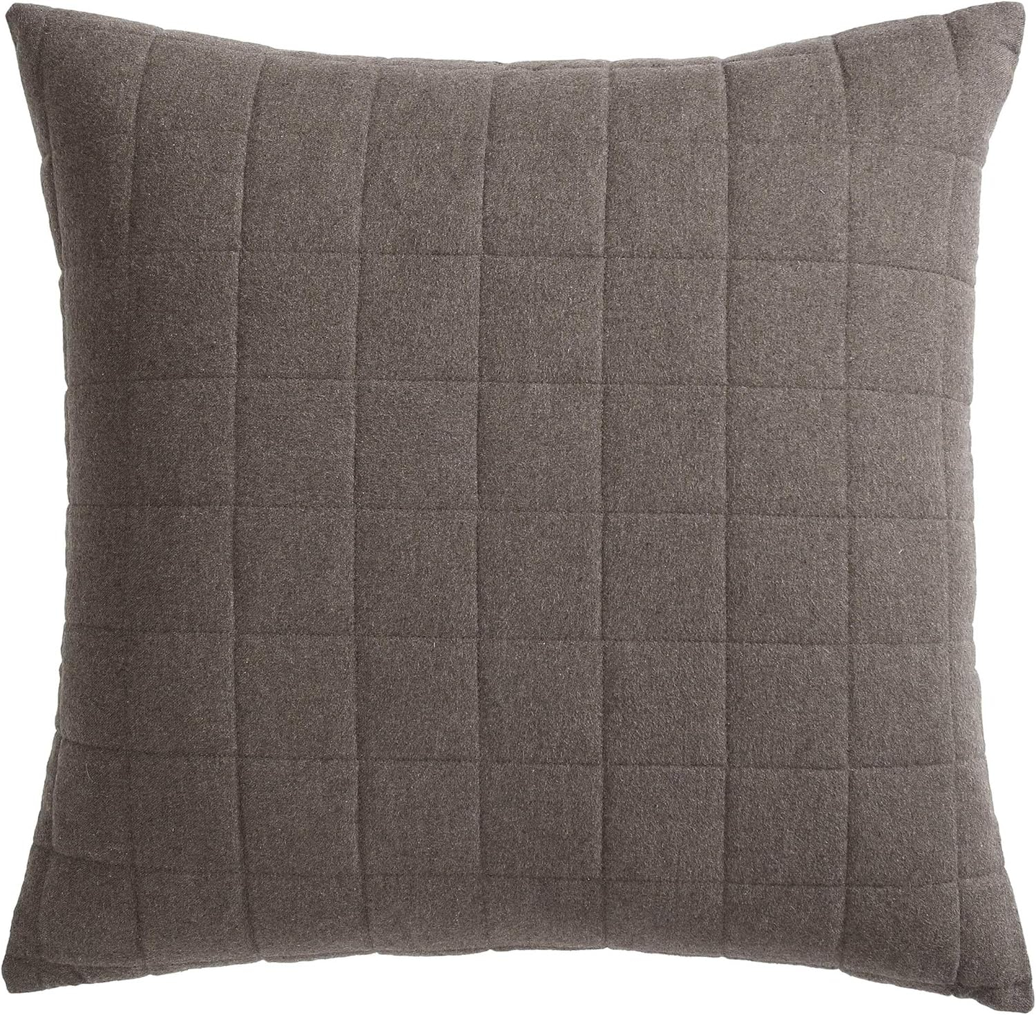 Chocolate Brown Euro Sham in Super Soft Cotton Flannel