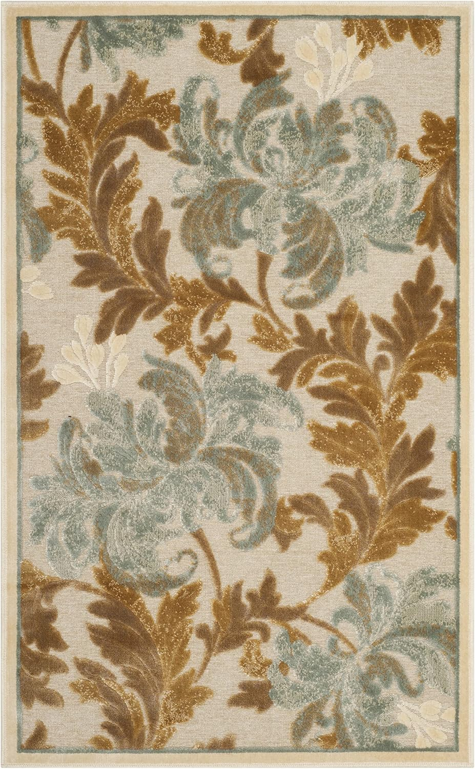 SAFAVIEH Paradise Azura Floral Area Rug, Cream, 5'3" x 7'6"