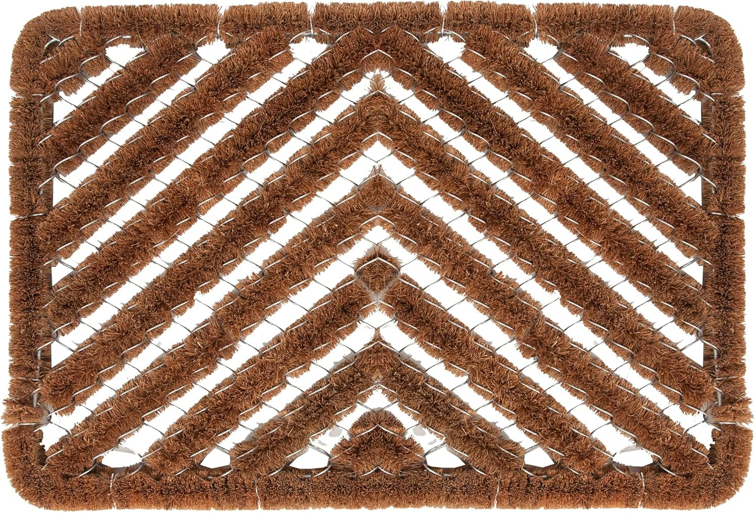 Ninamar Natural Coir Herringbone Door Mat - 24 x 16 inch