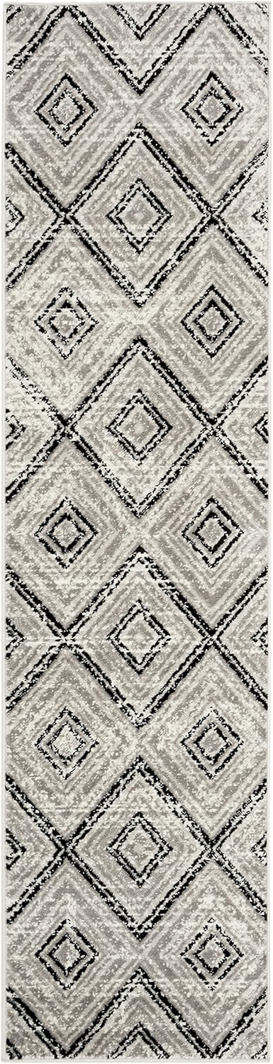 SAFAVIEH Skyler Collection SKY120J Grey / Black Rug
