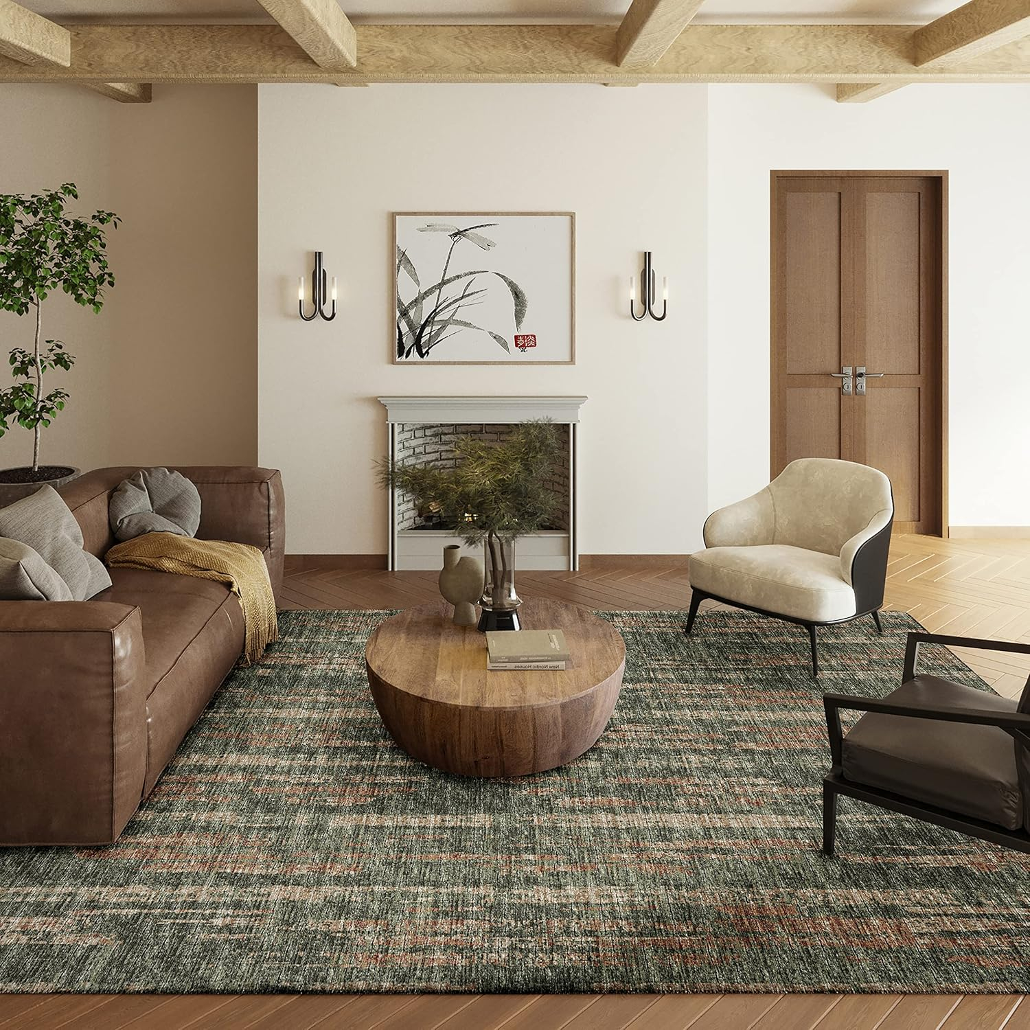 Addison Rugs Indoor/Outdoor Rylee Modern Stripes Washable Rug 8' x 10' - Green
