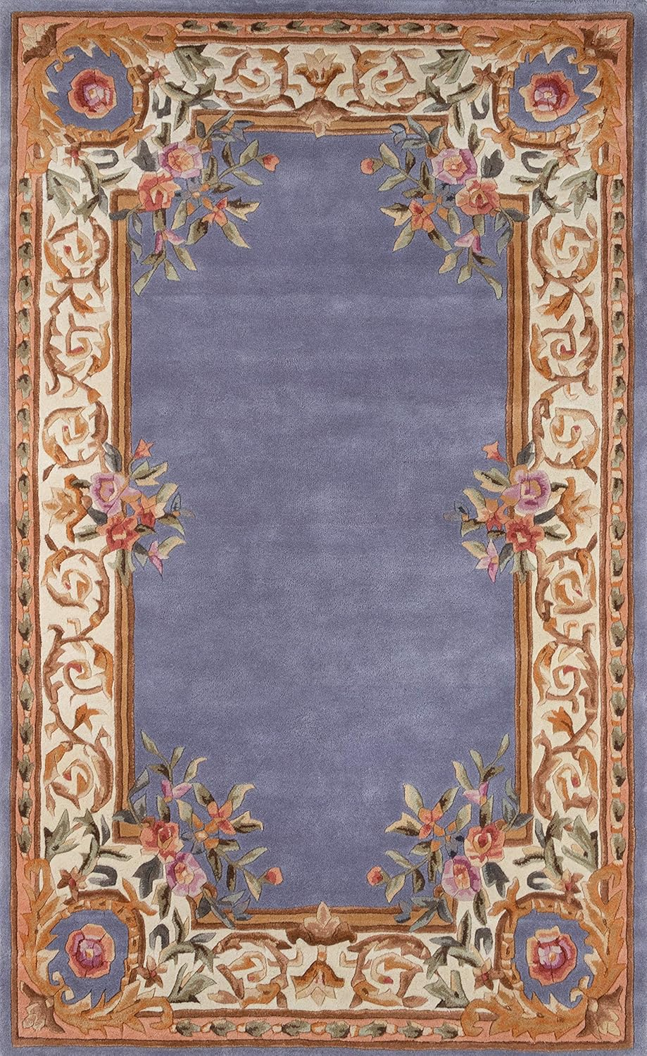 Momeni Transitional Rectangle Area Rug, Blue, 3'6" X 5'6"