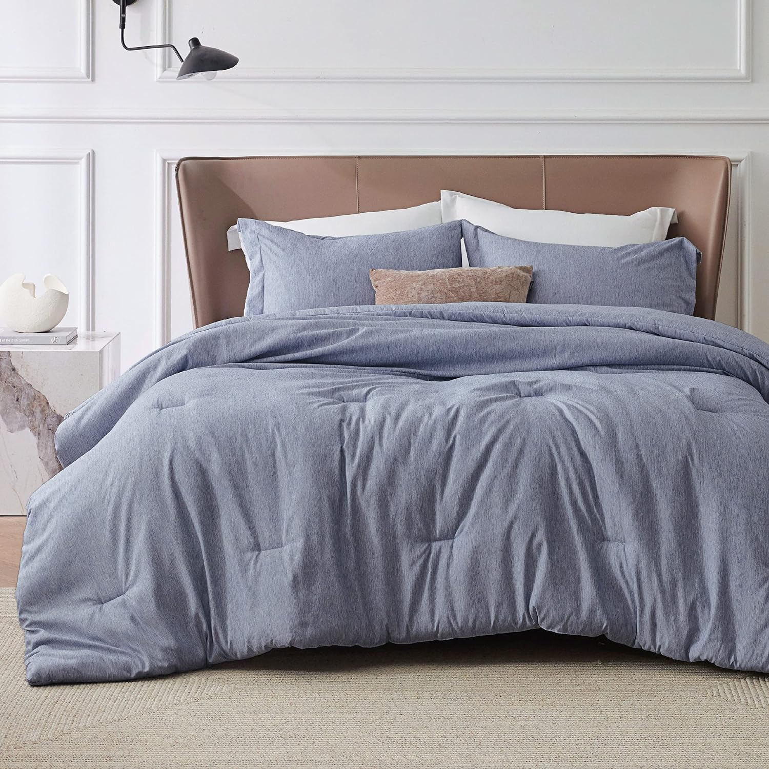 Bedsure Bedsure Cationic Dyed Comforter Set Dorm Bedding