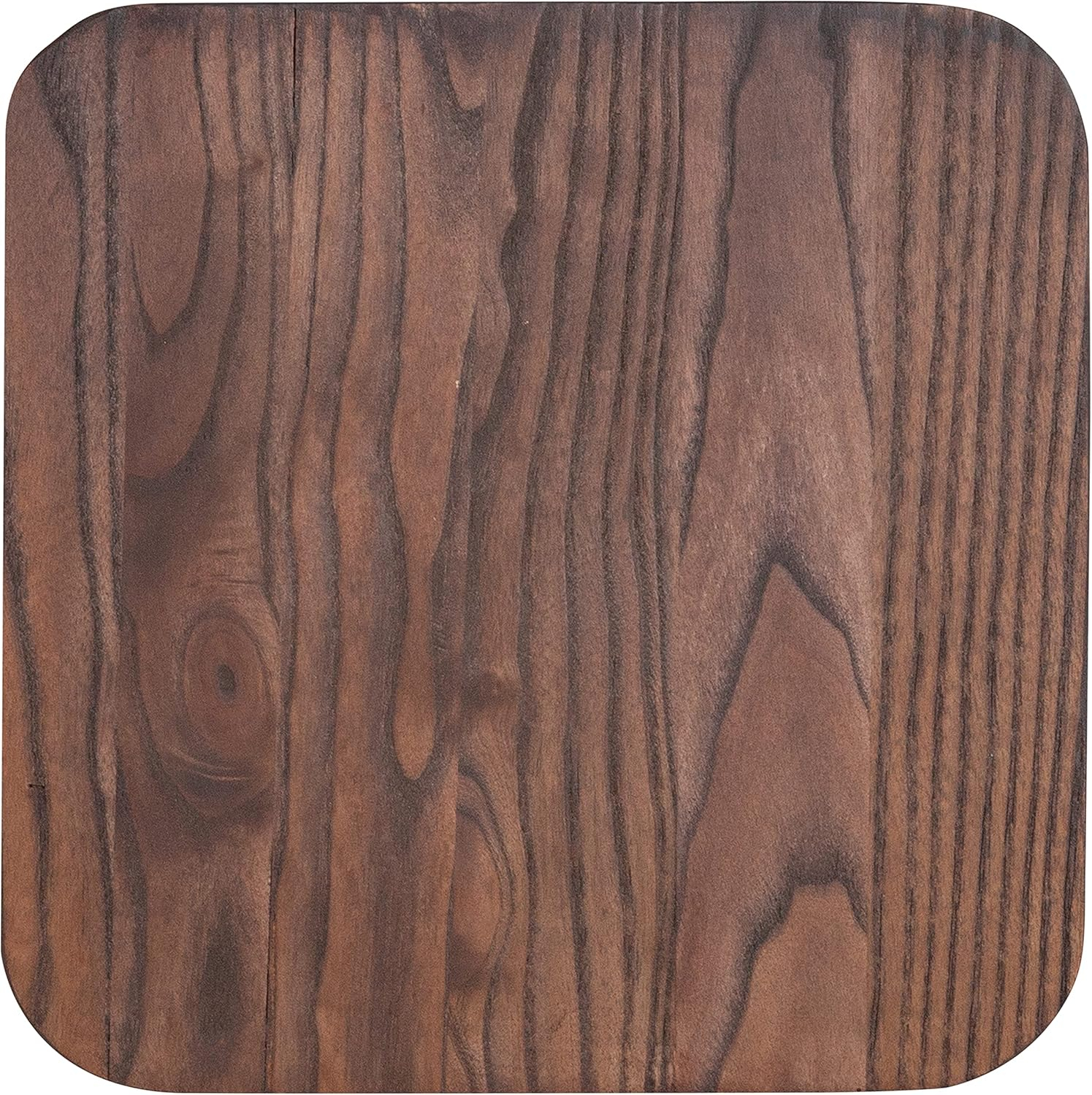 Flash Furniture Lily Wood Seat for Barstools, Walnut