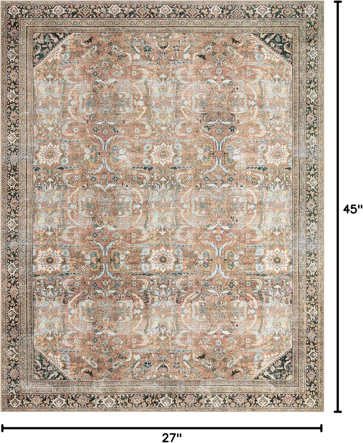 Loloi II Wynter WYN-02 Auburn / Multi Oriental Area Rug 7'-6" x 9'-6"