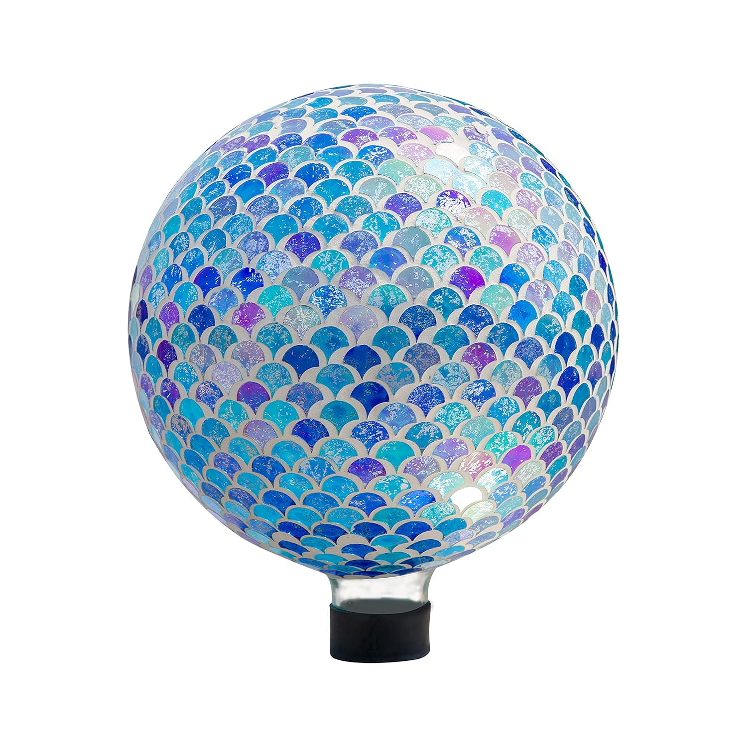 Whole Housewares | 10 Inch Mosaic Colorful Gazing Balliridescent Crackled Glass