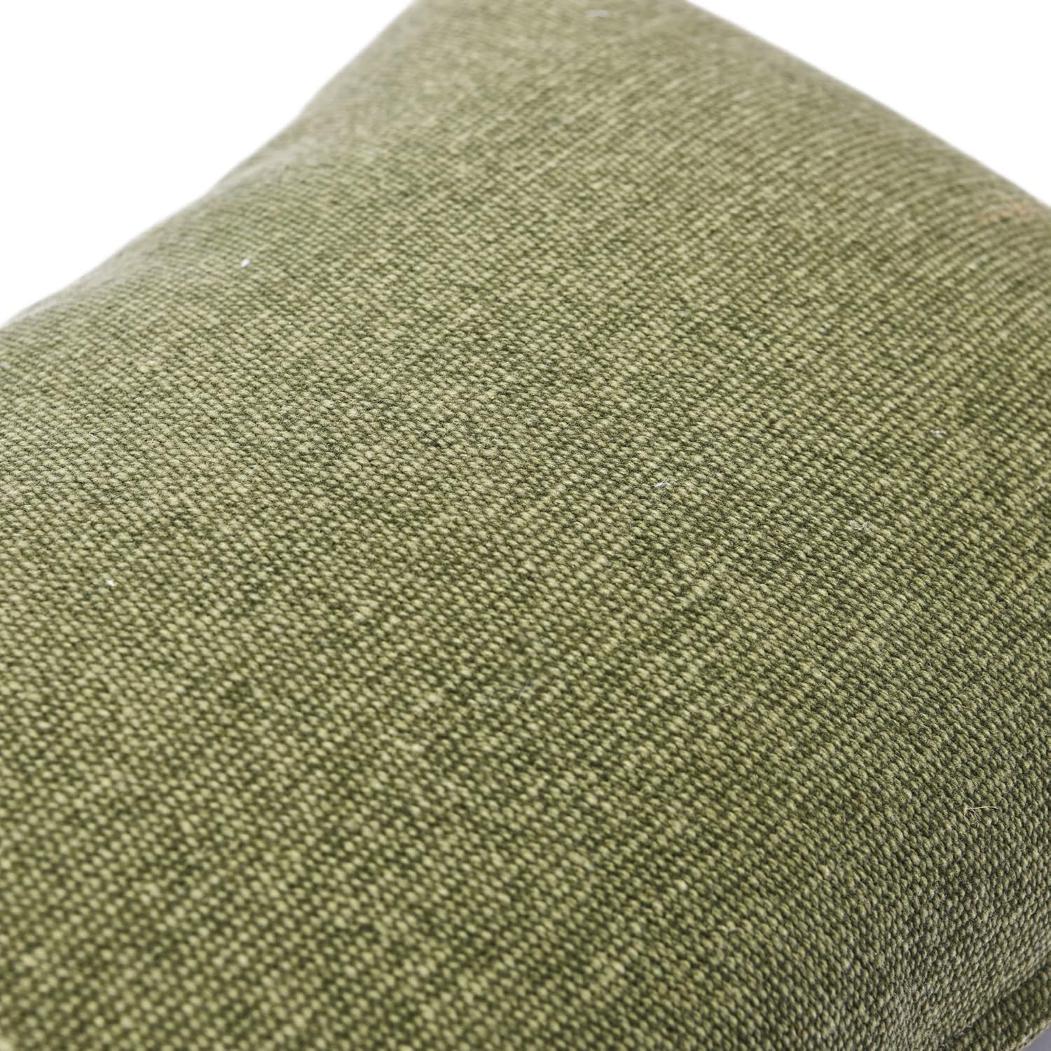 Creative Co-Op Woven Canvas Lumbar Pillow Decorative Pillow, 12" x 20", Sage Green