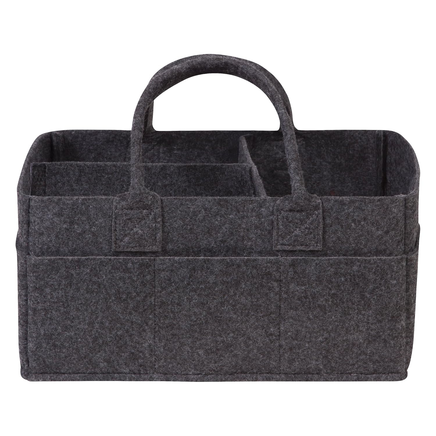 Sammy & Lou Felt Baby Nursery Diaper Storage Caddy, Black