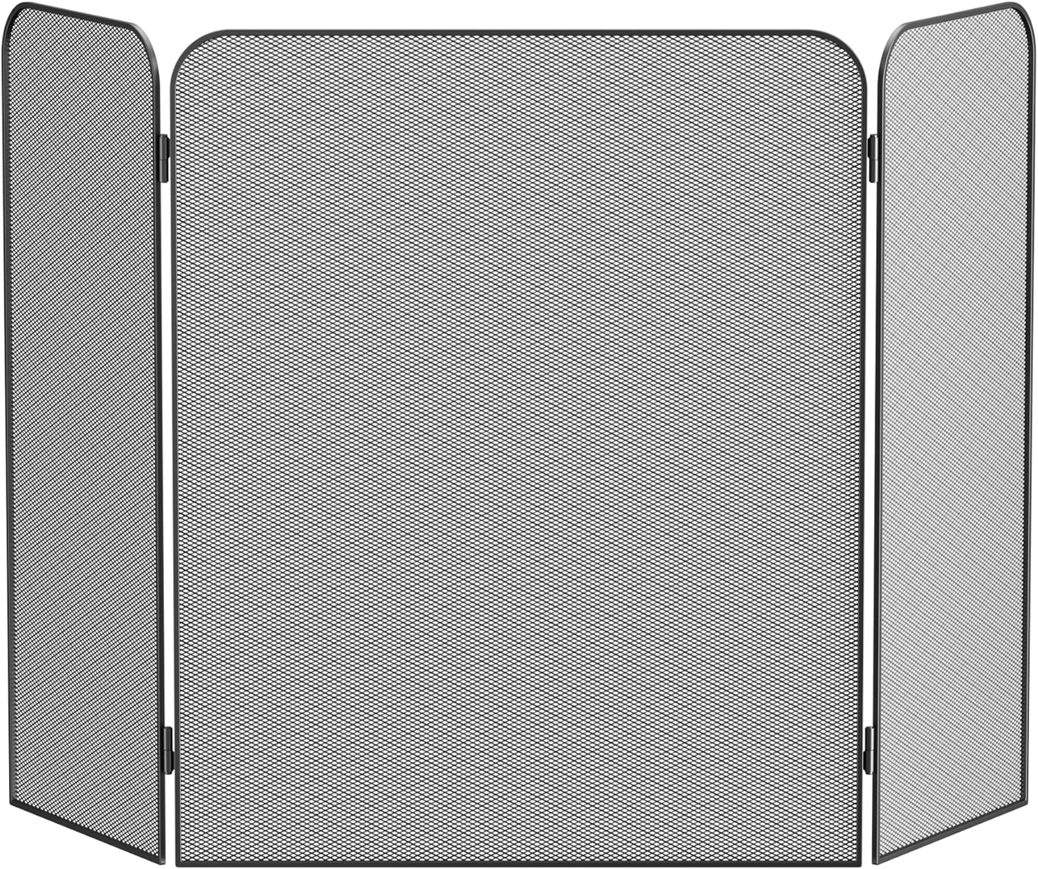 Fire Beauty 3-Panel Metal Fireplace Screen for Fireplace Fire Spark Guard Grate for Living Room Home Decor(29" x 48")
